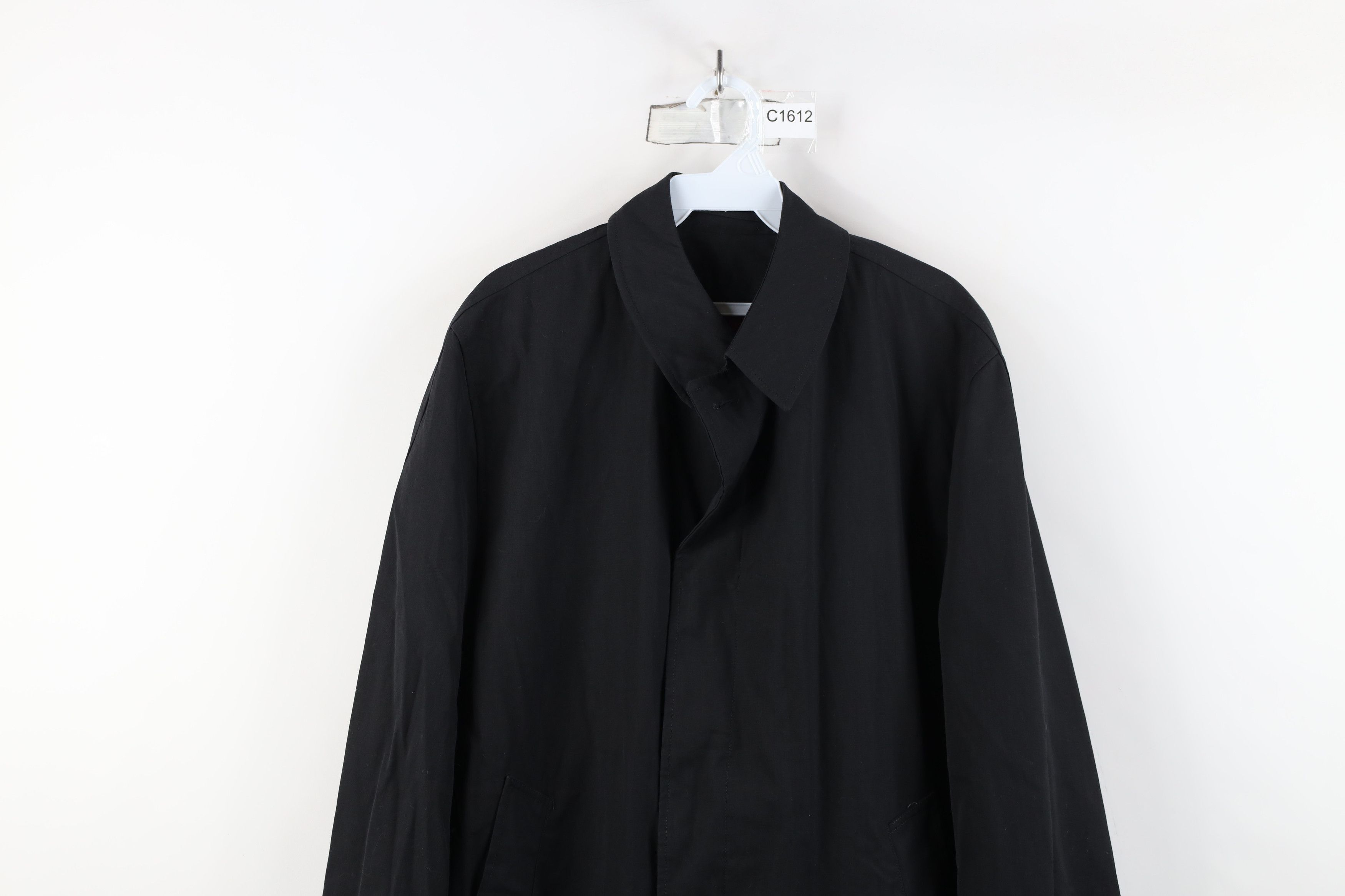 Vintage Vintage 50s 60s Streetwear Trench Coat Rain Jacket Black USA Size US XL / EU 56 / 4 - 2 Thumbnail