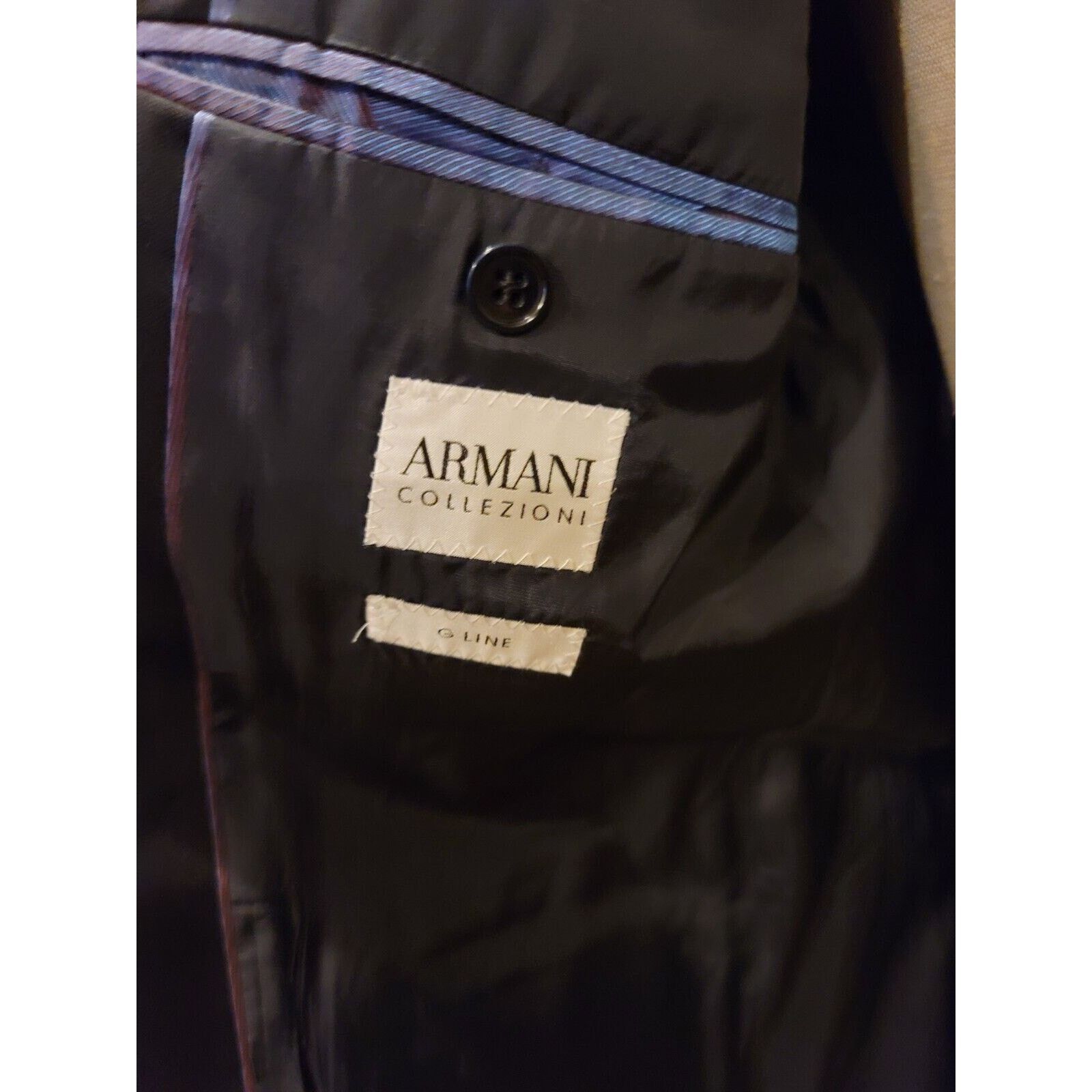 Armani Collezioni Armani Collezioni 2bt Blue Blazer 42 R Size 42R - 4 Thumbnail