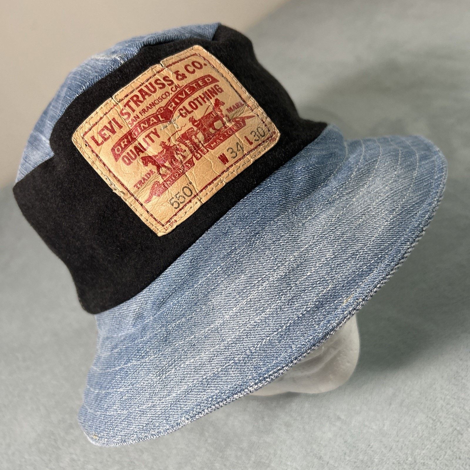 DENIM TEARS × Levi's Denim Tears X Levis Peace Patchwork Hat | Grailed