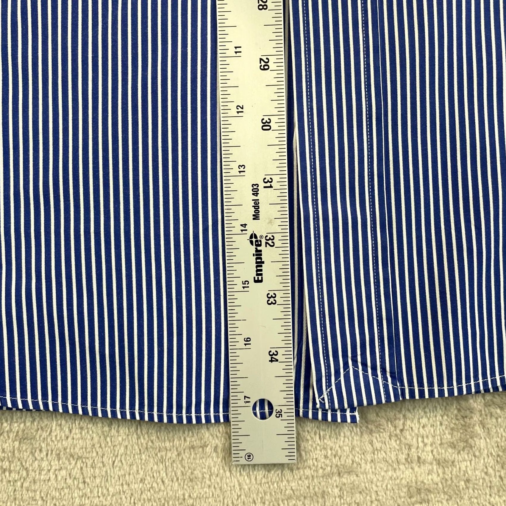 Polo Ralph Lauren Polo Ralph Lauren Shirt Men 2XLT Blue Striped Classic Oxford Button-Up Short Sleeve Dress Shirt Size US XXL / EU 58 / 5 - 6 Thumbnail