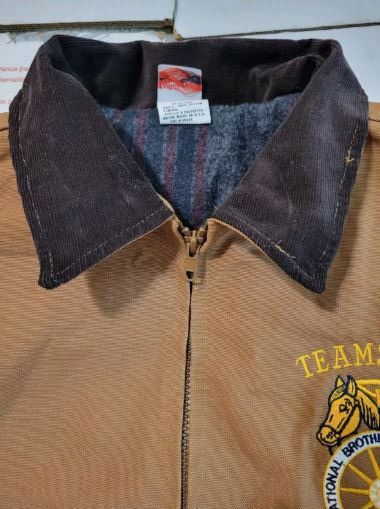 Canvas Teamsters Local 162 Portland Mens Canvas Bomber Jacket Large Size US L / EU 52-54 / 3 - 5 Thumbnail