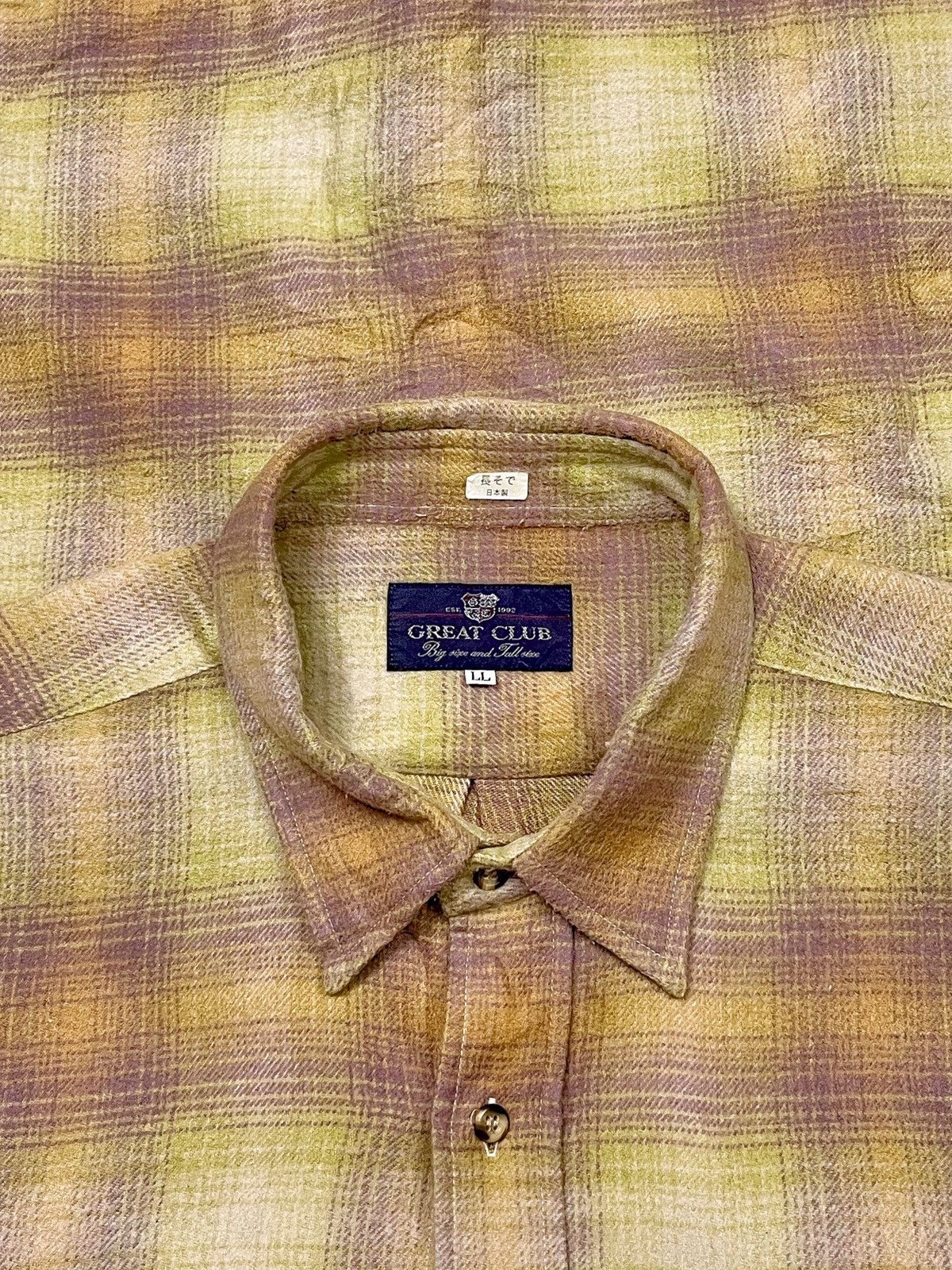 Vintage Great Club Vintage Outer Wool Flannel Size US XL / EU 56 / 4 - 6 Thumbnail