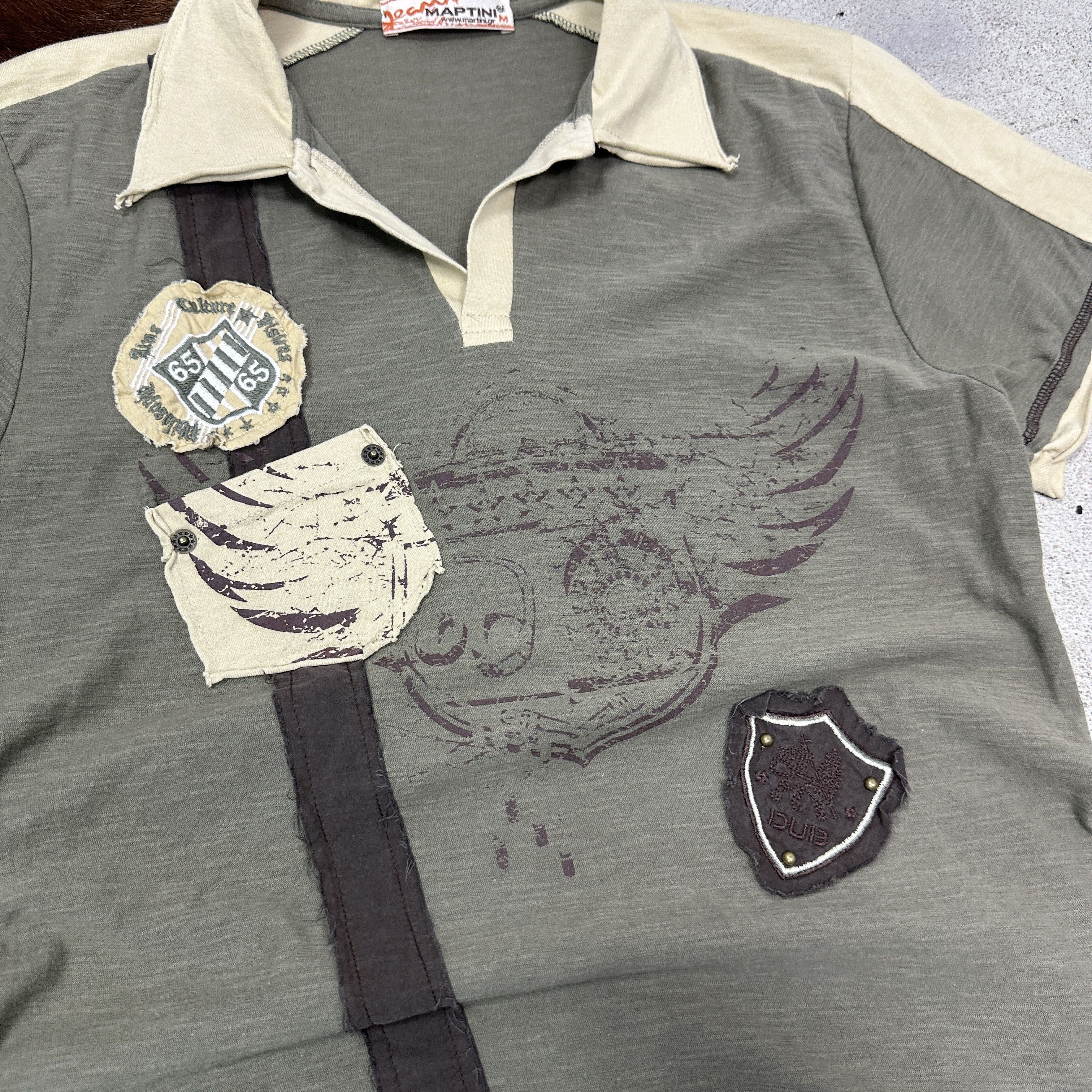 Vintage Vintage Streetwear Casual Patches Collar Polo T-shirt Y2K Size US M / EU 48-50 / 2 - 3 Thumbnail