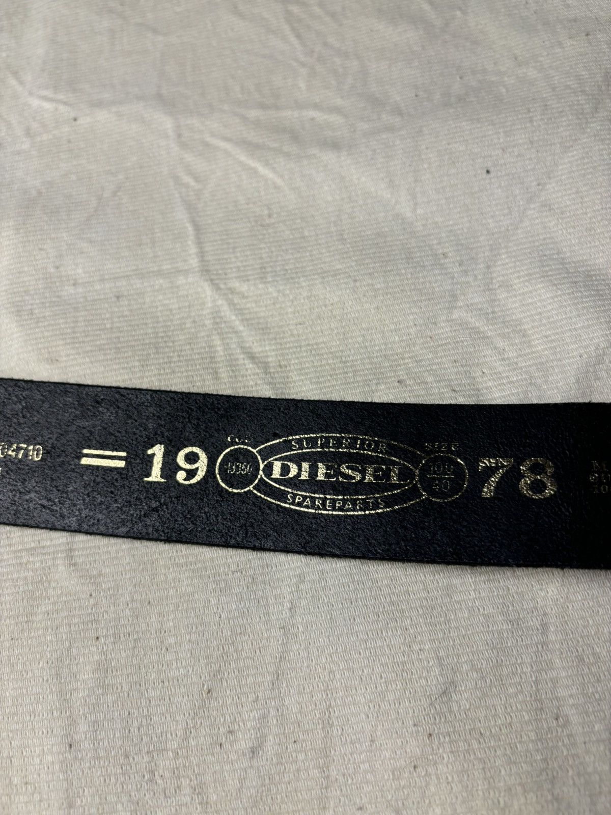 Diesel × Diesel Black Gold Diesel Black Leather Belt Size ONE SIZE - 9 Thumbnail