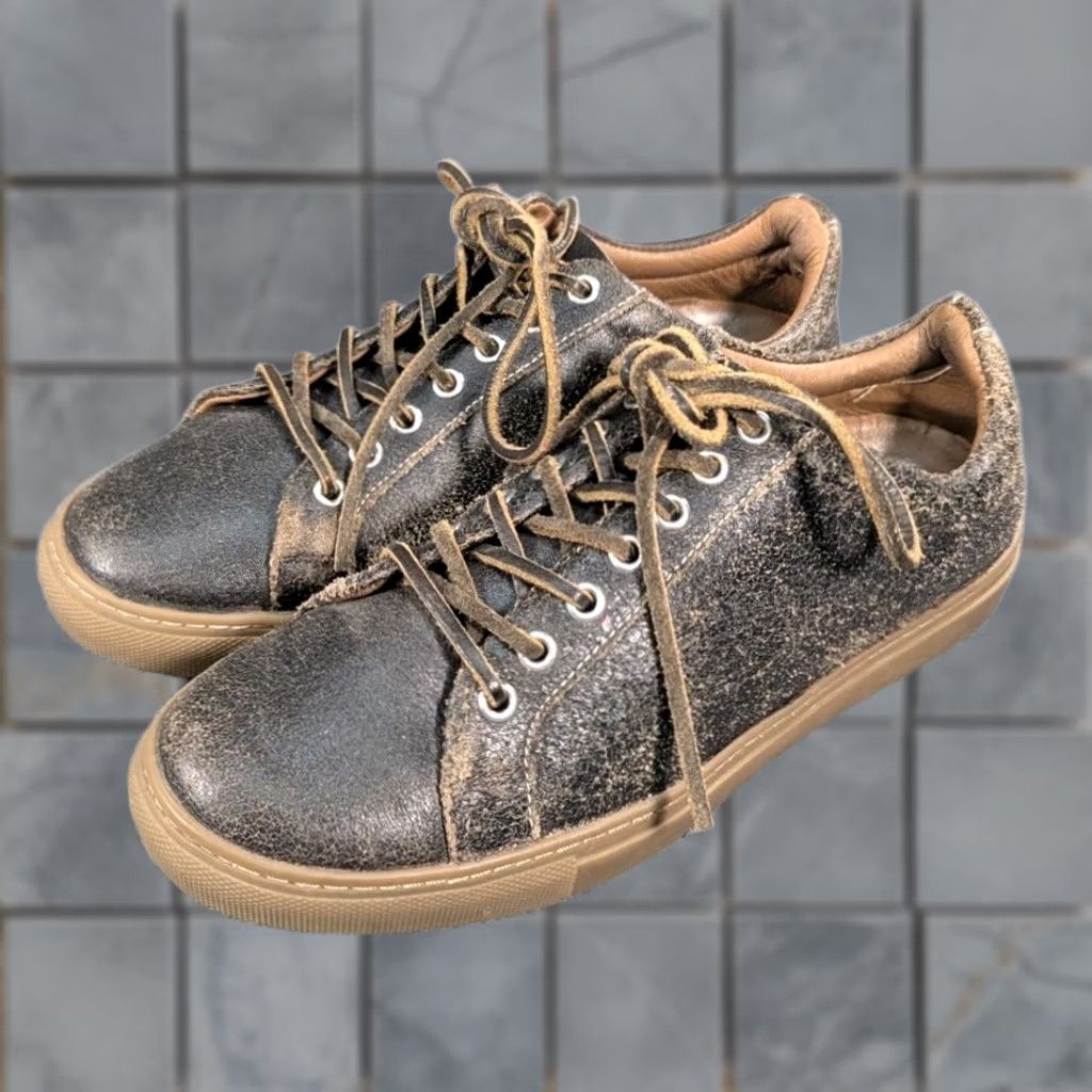Vintage Everyday Sneakers Womens Brown Thursday Leather Lace Distressed Size Size US 7 / IT 37 - 1 Thumbnail