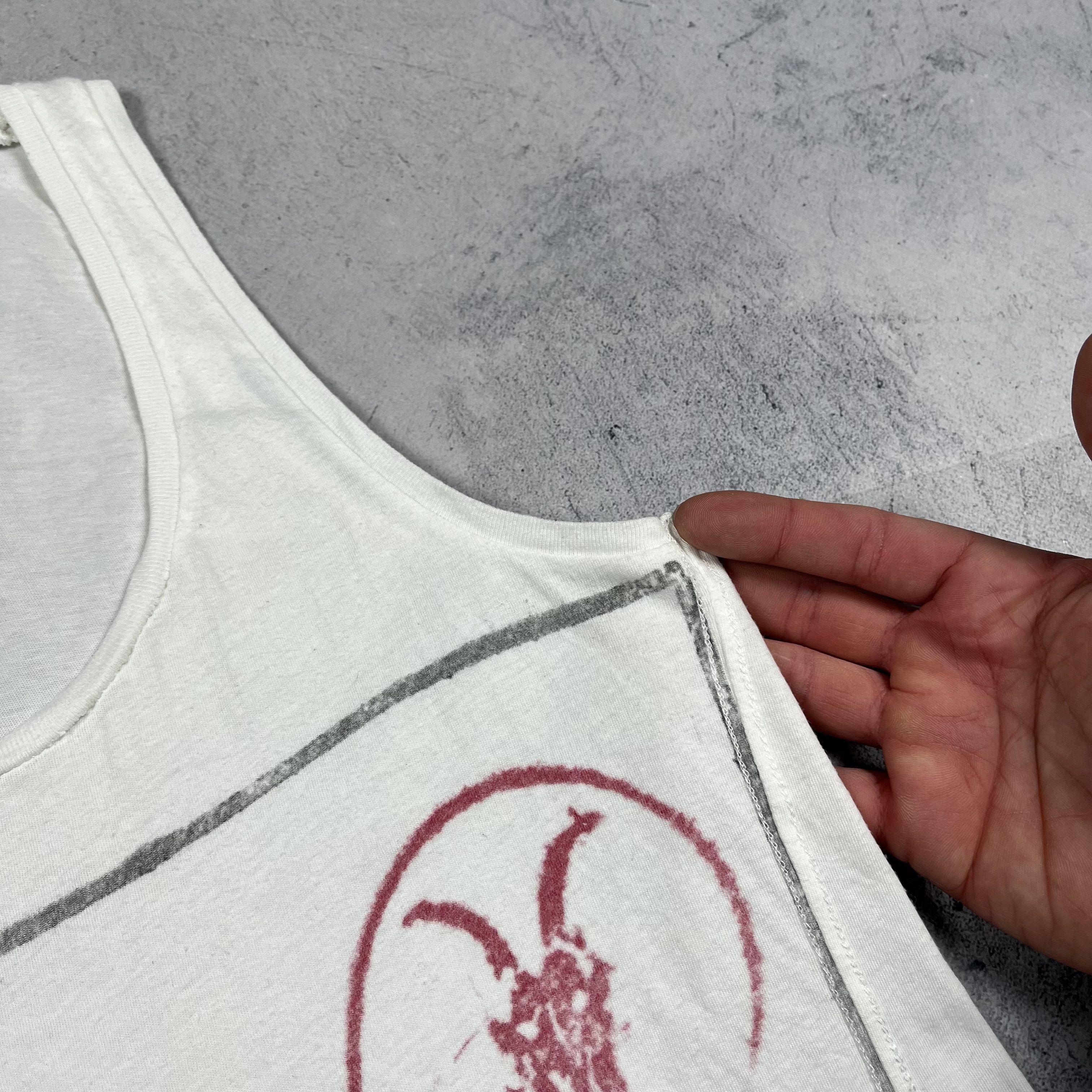 Allsaints Ladies AllSaints Bled Stamp Y2K Art Sleeveless Tank Top Size M / US 6-8 / IT 42-44 - 16 Thumbnail
