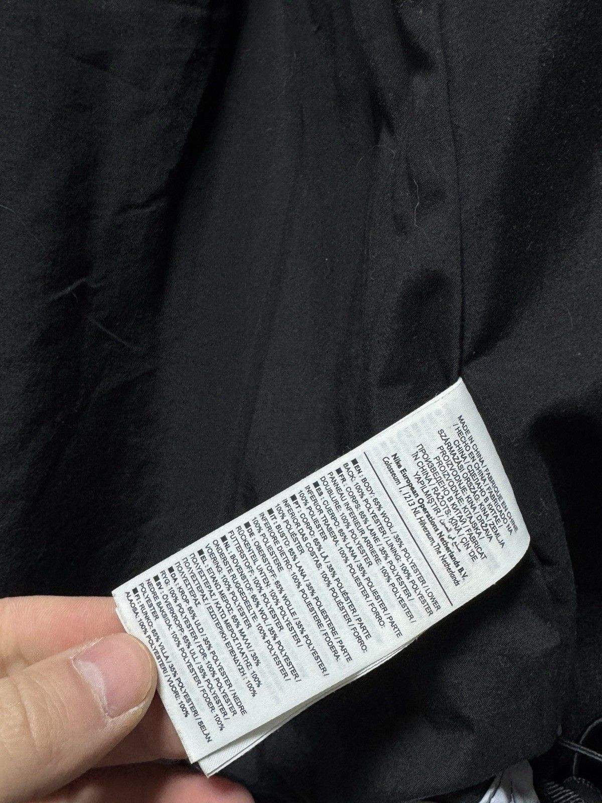 Nike Nike Wool Windrunner Reflective Women’s Black Jacket Coat Size M / US 6-8 / IT 42-44 - 10 Thumbnail