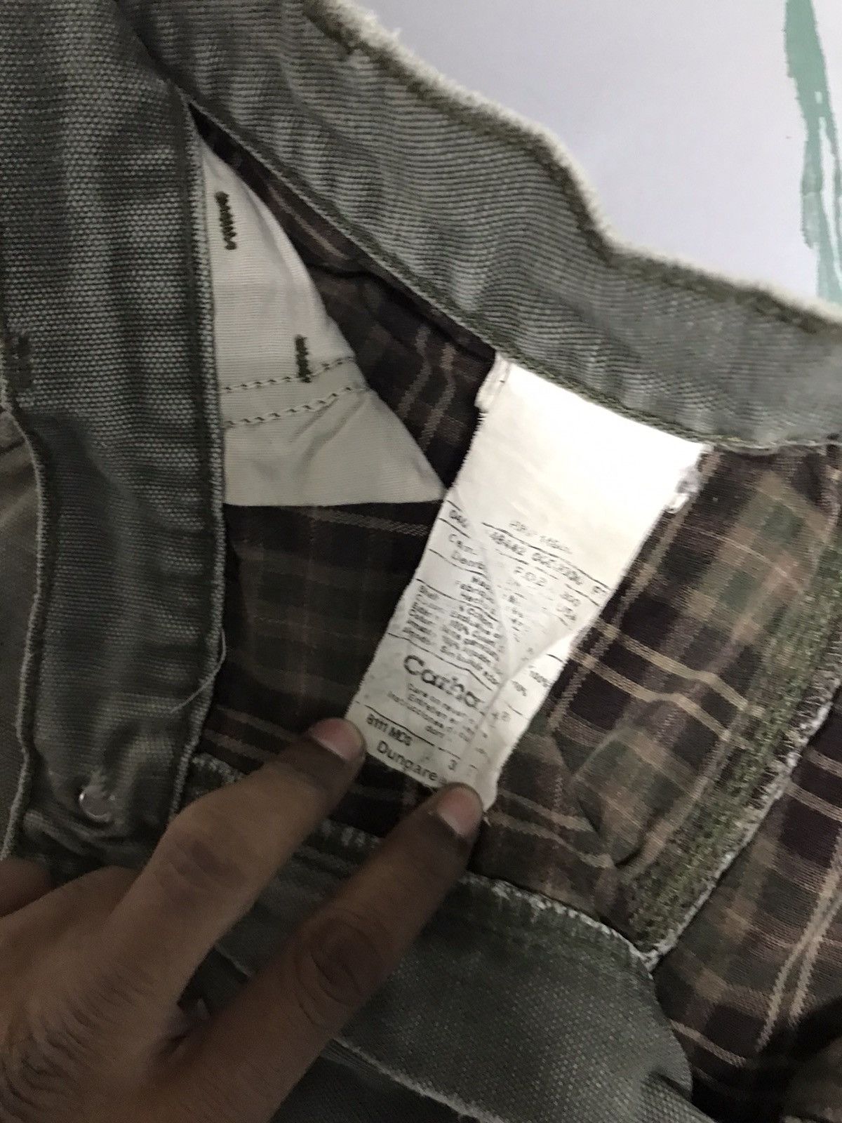 Carhartt Rare Vintage Carhartt B111 MOS blanket line carpenter denim Size US 30 / EU 46 - 4 Thumbnail
