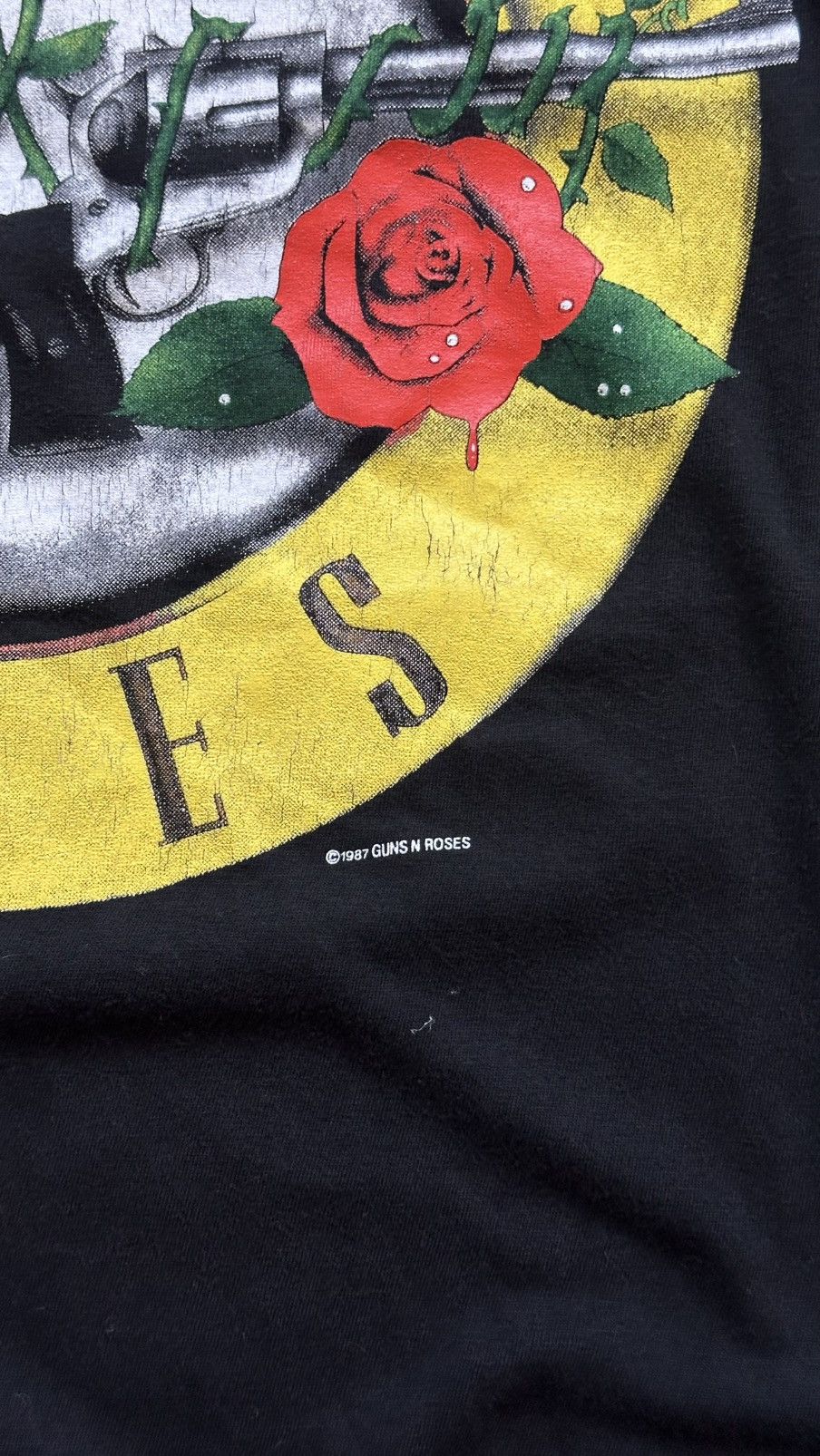 Band Tees 1987 Guns n Roses 'Was here' Vintage Tour Band Tee Size US XL / EU 56 / 4 - 7 Thumbnail