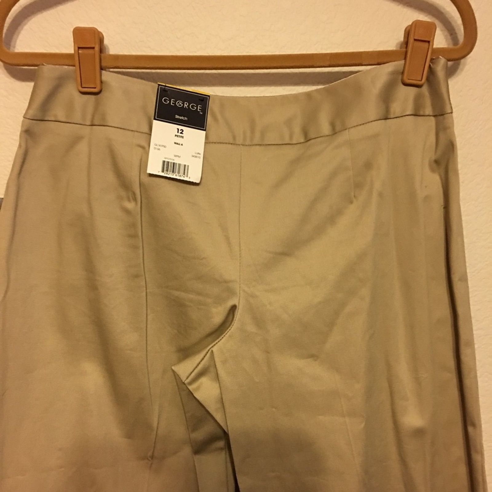 George George stretch pant latte color NWT 12P Size 34" / US 12 / IT 48 - 6 Thumbnail