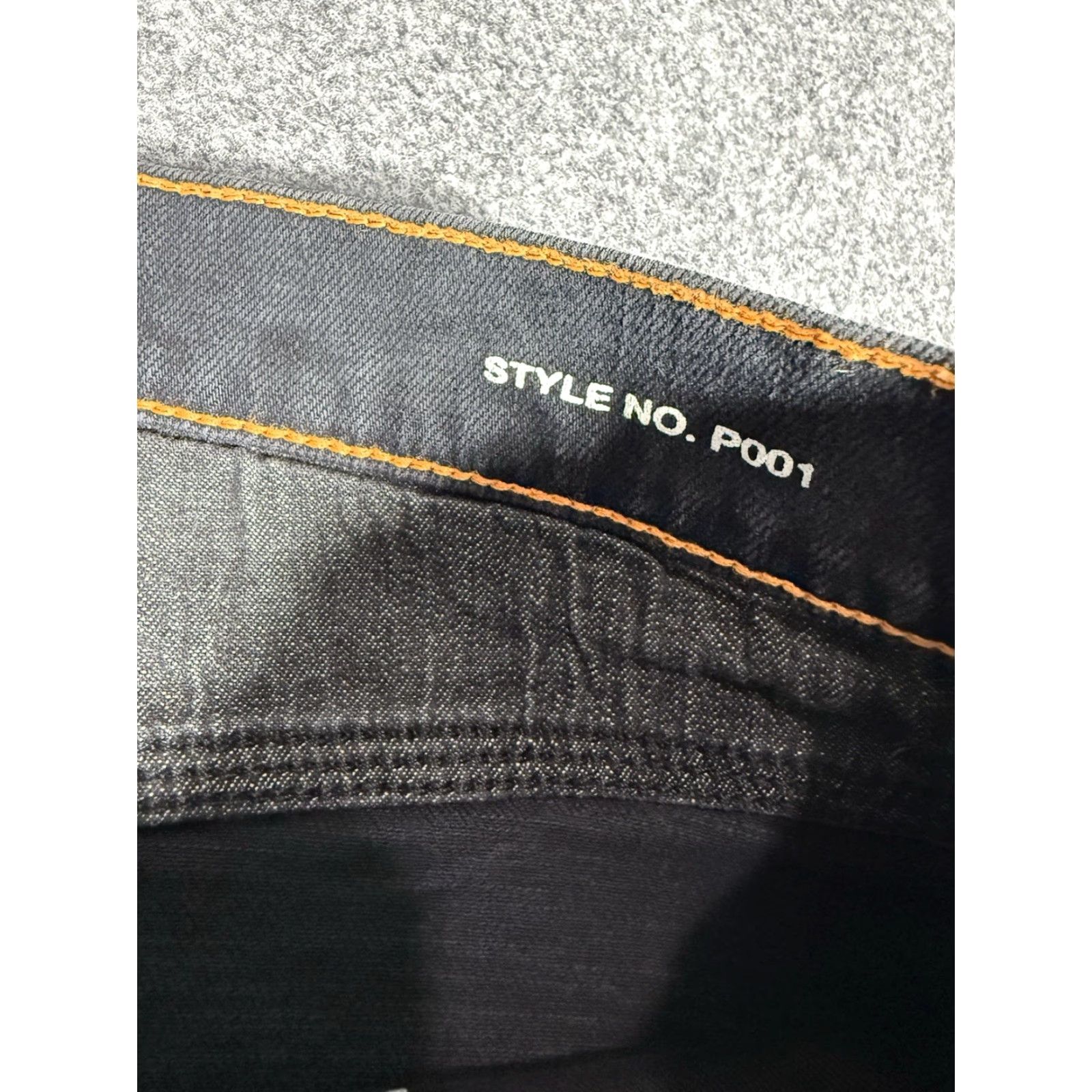 J Brand Purple Brand Jeans P001 Slim Fit Black 34x33.5 Orange Side Stripe Distressed 5-Pocket Men Vintage No Size US 34 / EU 50 - 5 Thumbnail