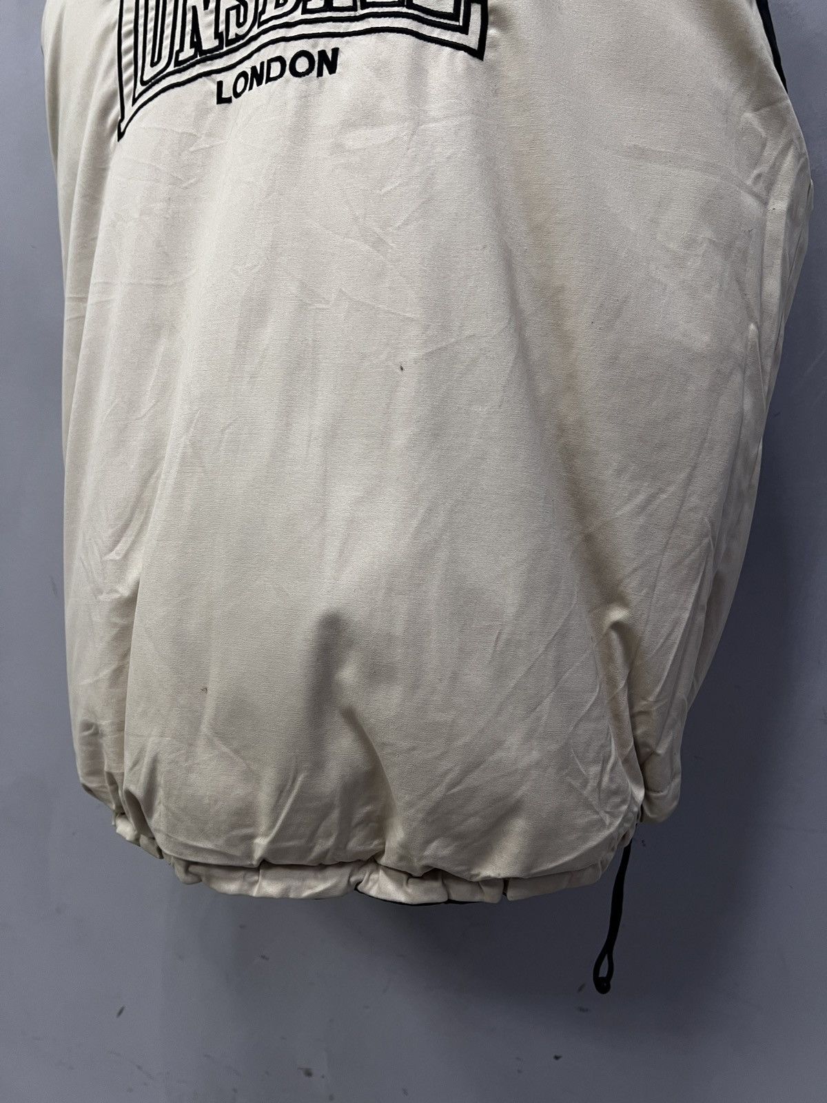 Lonsdale Vintage Vest Lonsdale Beige Zip retro style Y2K Reversible Size US L / EU 52-54 / 3 - 9 Thumbnail