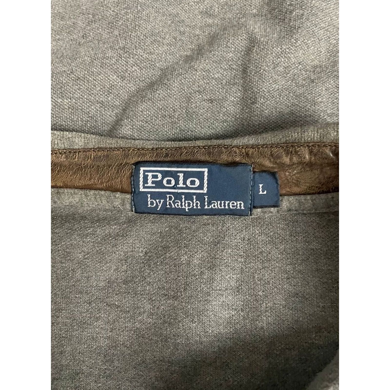 Polo Ralph Lauren Polo Ralph Lauren Rugby Shirt Size L Gray Cotton Long Sleeve Polo Mens Size US L / EU 52-54 / 3 - 3 Thumbnail