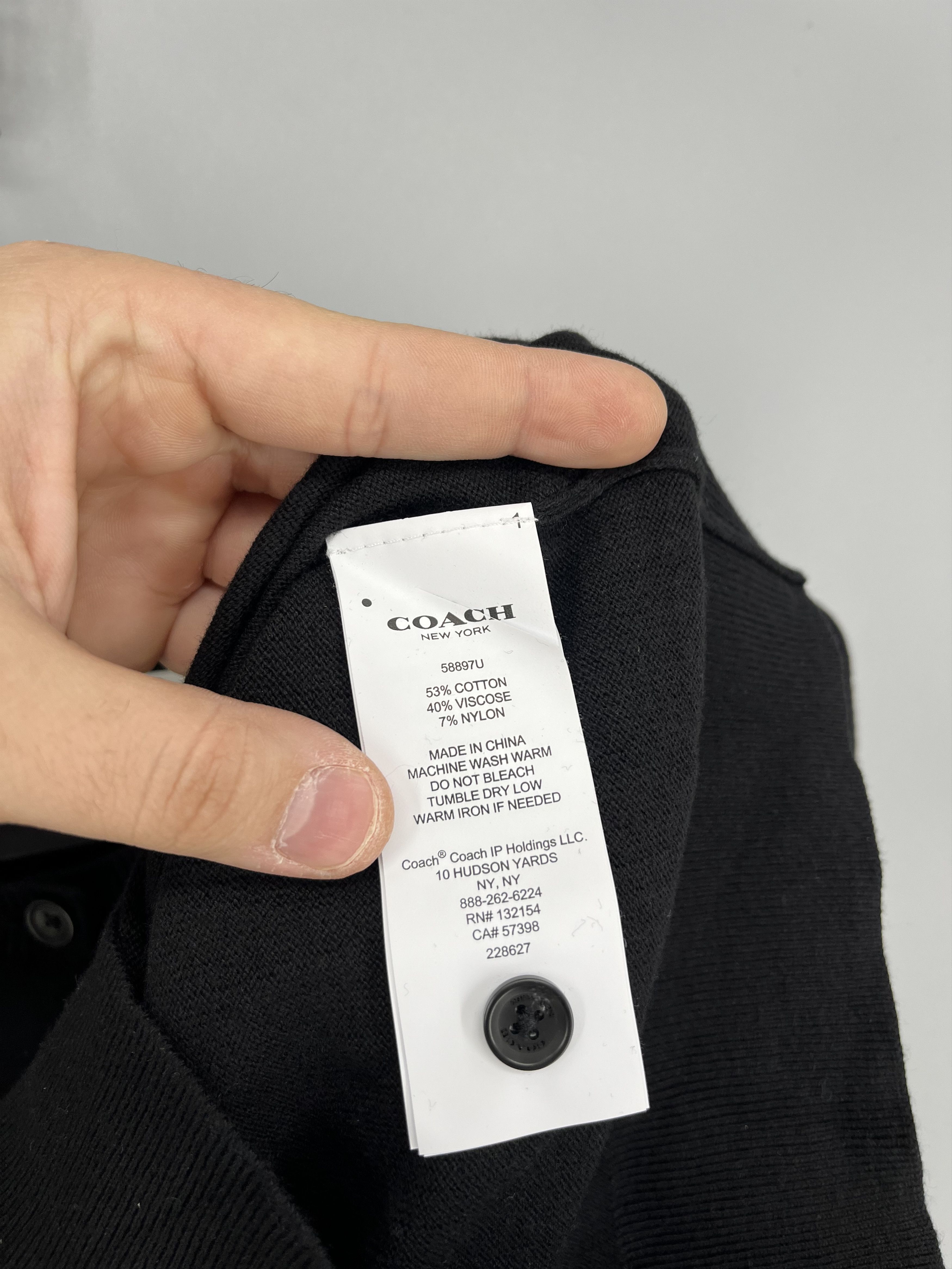 Coach Coach Cardigan Sweater Women's Size XS Long Sleeve Black Size XS / US 0-2 / IT 36-38 - 5 Thumbnail