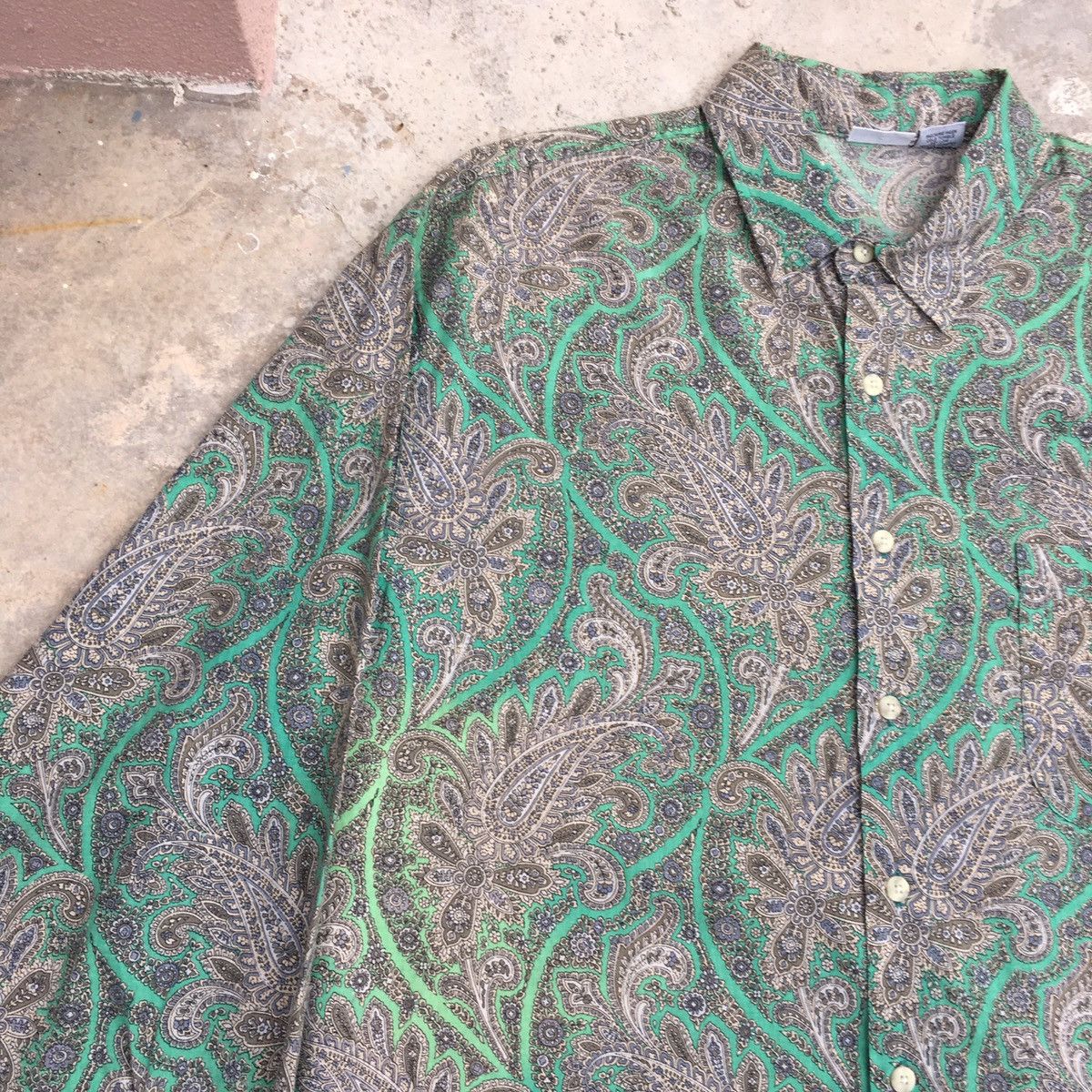 Vintage Vintage NUOVO Paisley Long Sleeve Made in USA Size US L / EU 52-54 / 3 - 5 Thumbnail