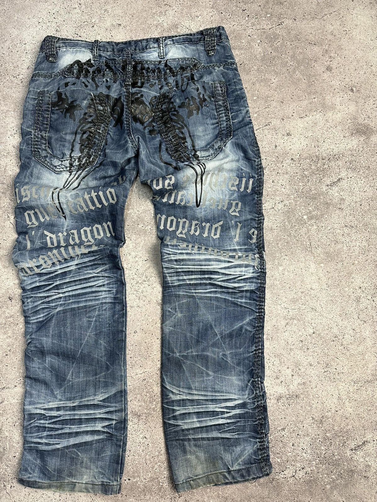 Japanese Brand × Vintage Vintage Y2K Junya Watanabe Style Archive Jeans Distressed Size US 34 / EU 50 - 18 Thumbnail