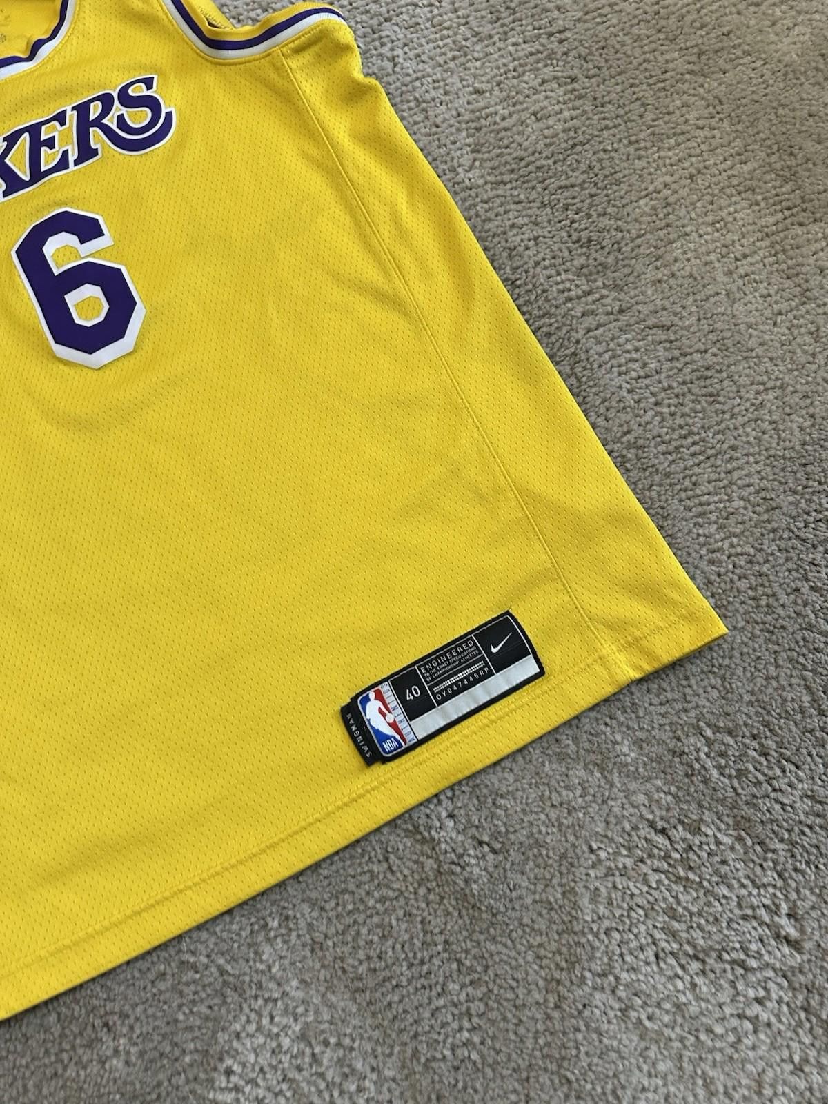 Nike NIKE LEBRON JAMES # 6 LAKERS NBA SWINGMAN JERSEY 40 S Size US S / EU 44-46 / 1 - 2 Thumbnail