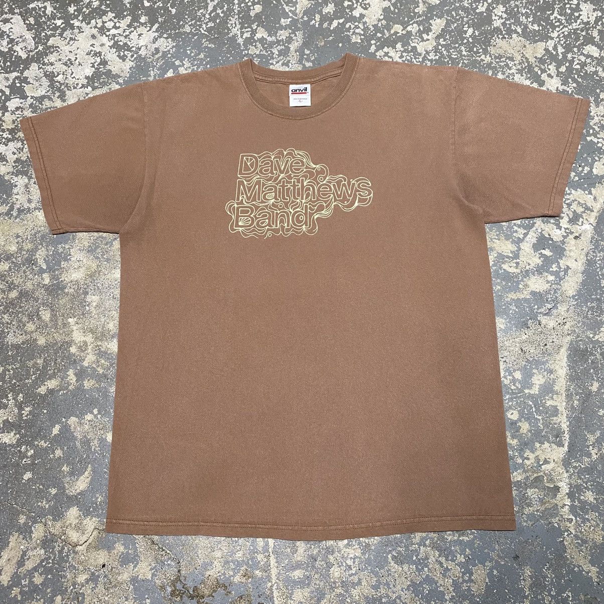 Band Tees Vintage Dave Matthews Band Brown Graphic Tshirt Y2K Size US L / EU 52-54 / 3 - 1 Thumbnail