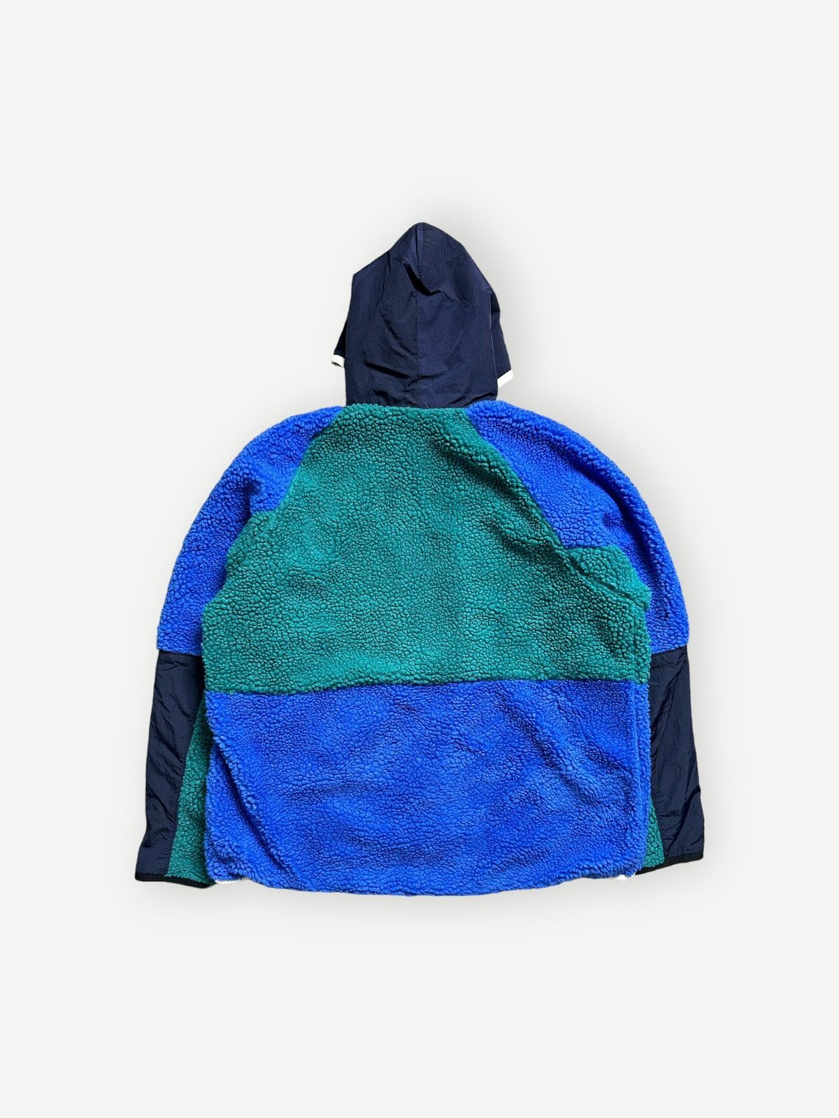 Nike Nike Sherpa Fleece Color Block Half Zip Hoodie Grailed