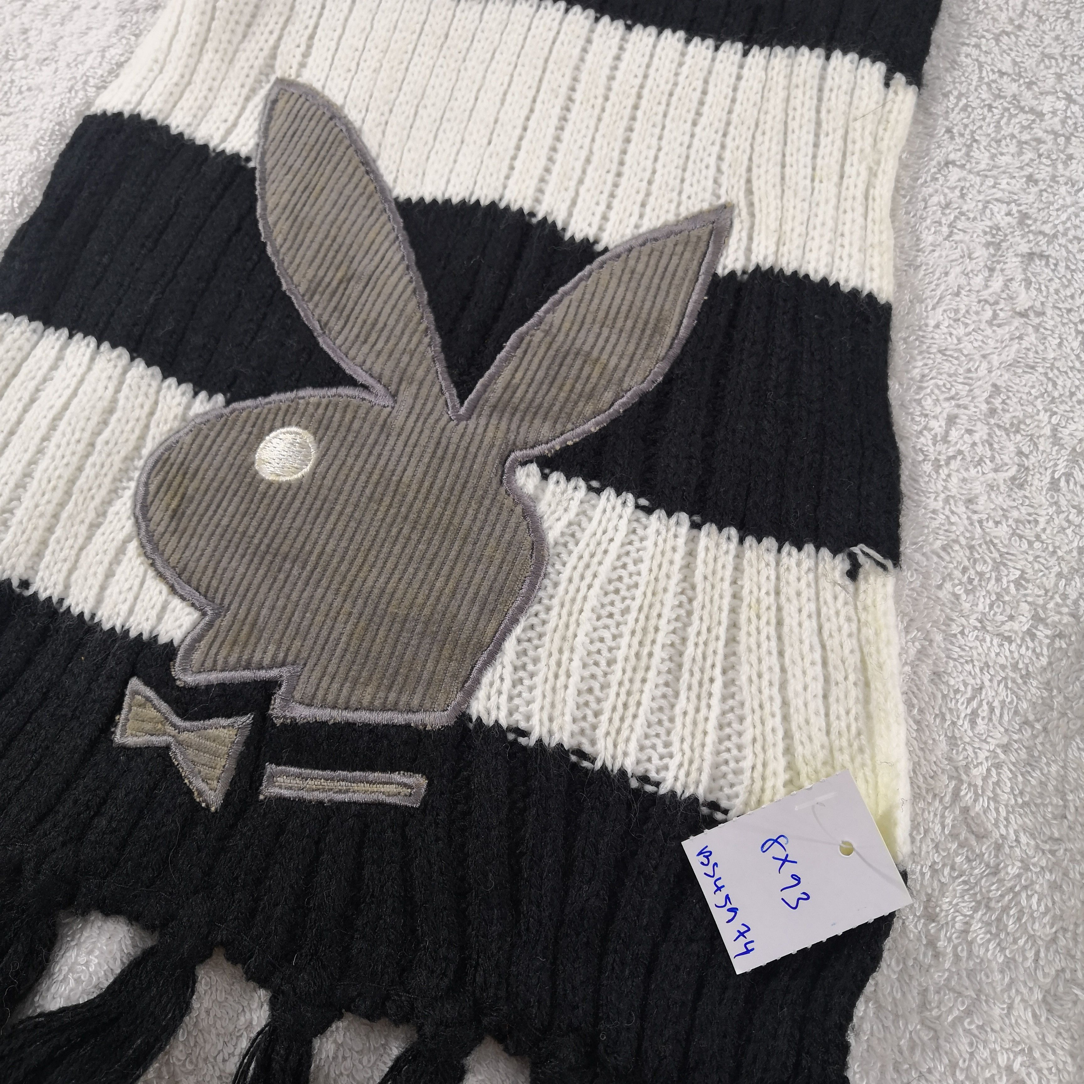Other × Playboy × Vintage Vintage Playboy Scarf Wool Knit Fringe Winter Scarves. Size ONE SIZE - 5 Thumbnail