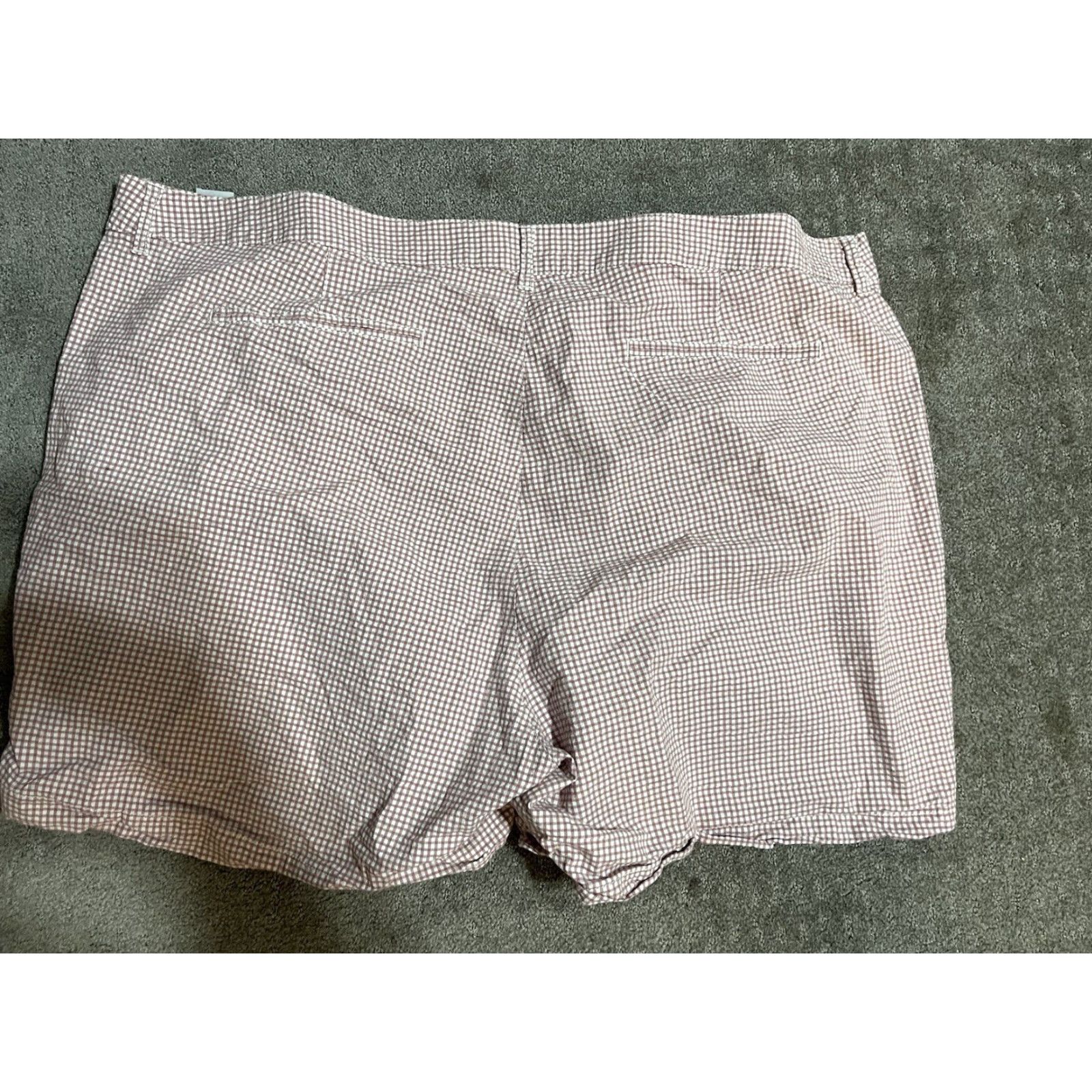 Old Navy Old Navy Shorts Chino Womens 28 Plus Pink Gingham Check Casual 5in Inseam Preppy Womens Size 28" / US 6 / IT 42 - 2 Thumbnail