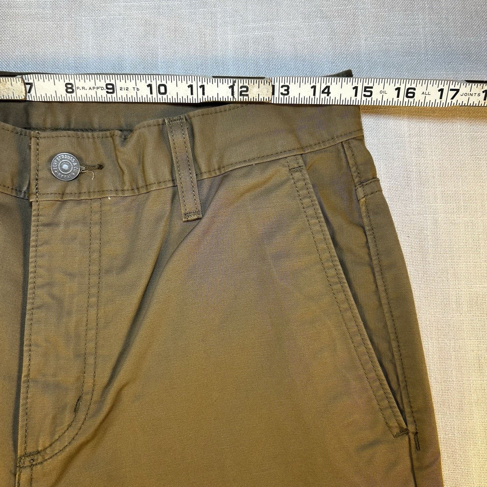 Levi's Levi's Tapered Khaki Brown/green Cotton Pants Men's 30x32 Size US 30 / EU 46 - 7 Thumbnail