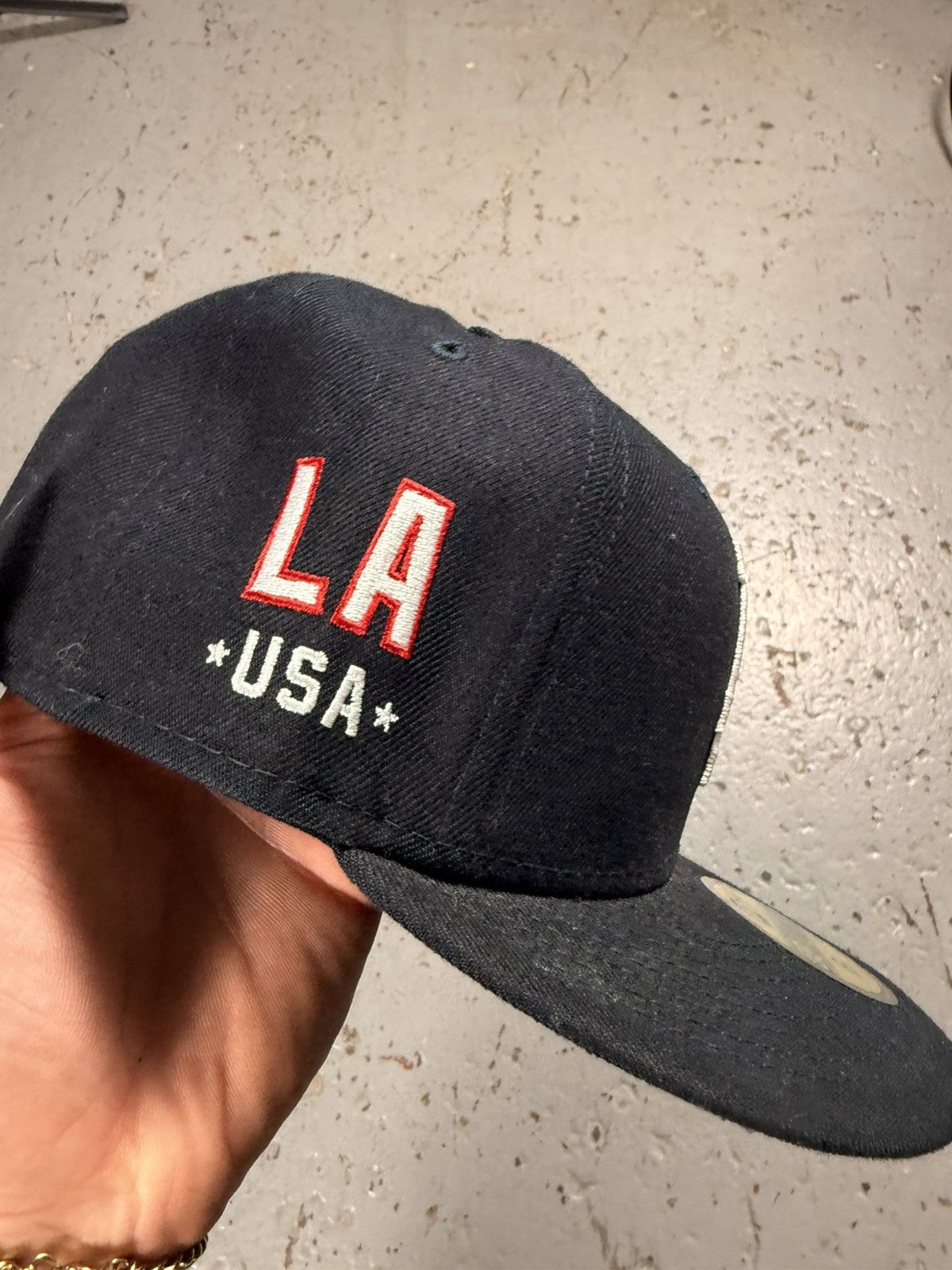 New Era La Dodgers USA Flag Hat Fitted 6 7/8 Size ONE SIZE - 2 Thumbnail