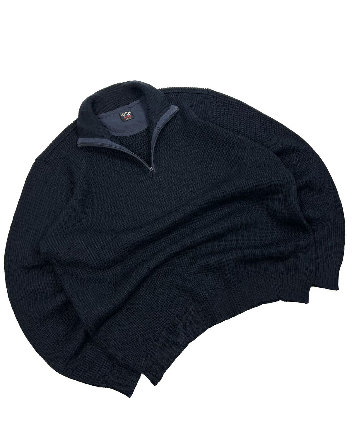 Paul & Shark Vintage Paul & Shark Yachting Wool Knit 1/4 zip Sweater Navy Size US L / EU 52-54 / 3 - 2 Thumbnail