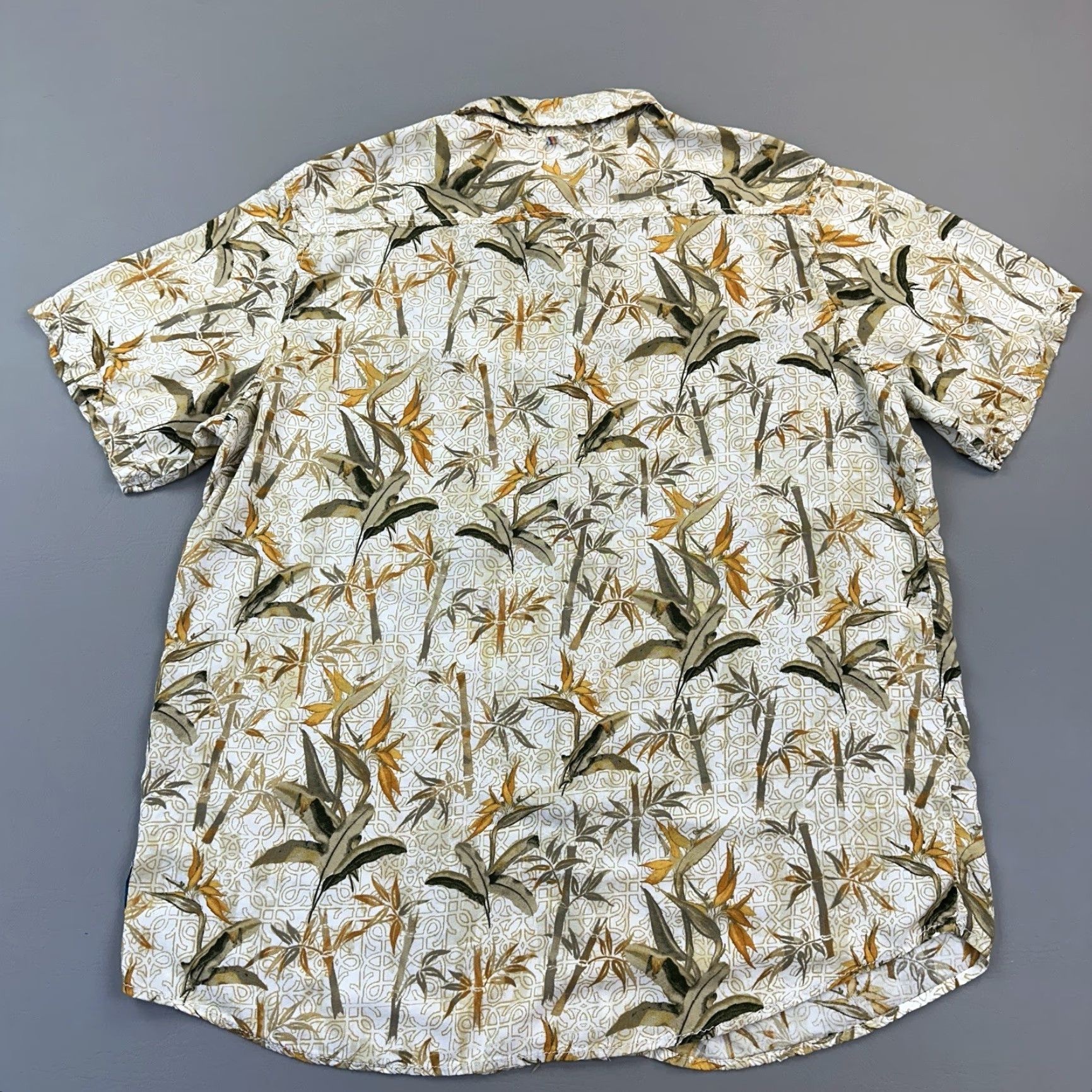 Paradise Margaritaville Shirt Mens 2XL Rayon Birds Of Paradise Floral Print Hawaiian Shirt Size US XXL / EU 58 / 5 - 6 Thumbnail