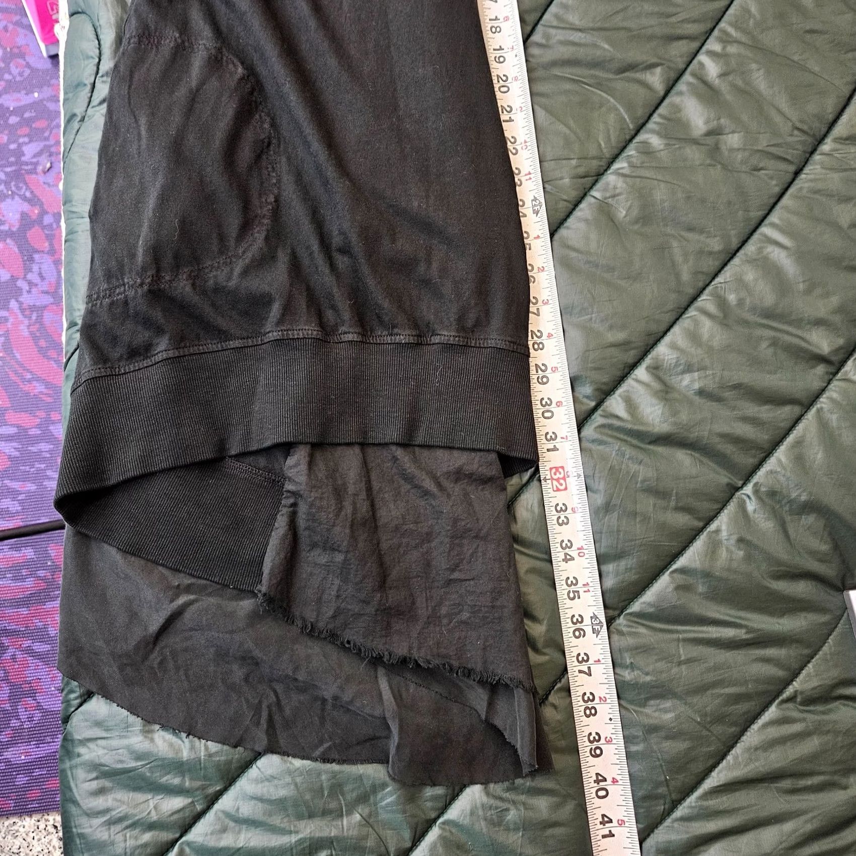 Vintage Marrakech Black Dress Women M Short Sleeve Layered Hi Low Pocket Dress Size 32" / US 10 / IT 46 - 6 Thumbnail