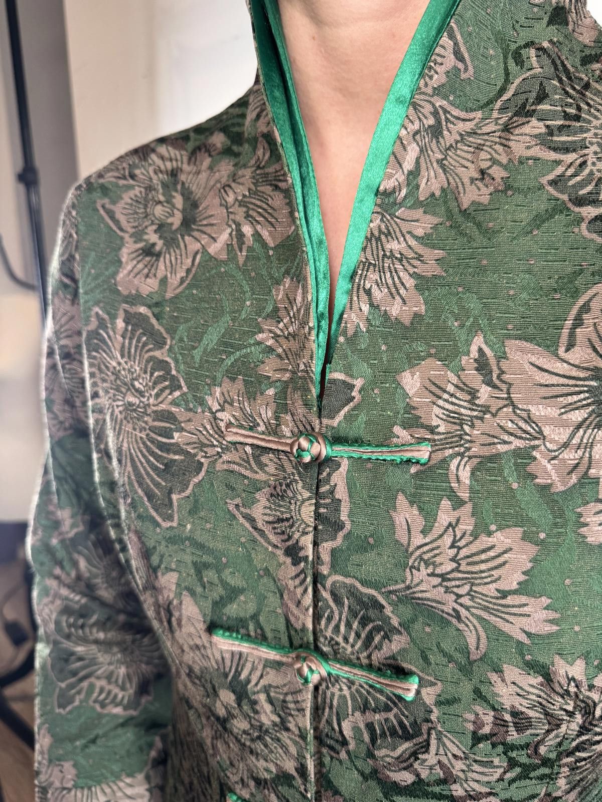 Designer Elegant Floral Jacquard Jacket Size ONE SIZE - 6 Thumbnail