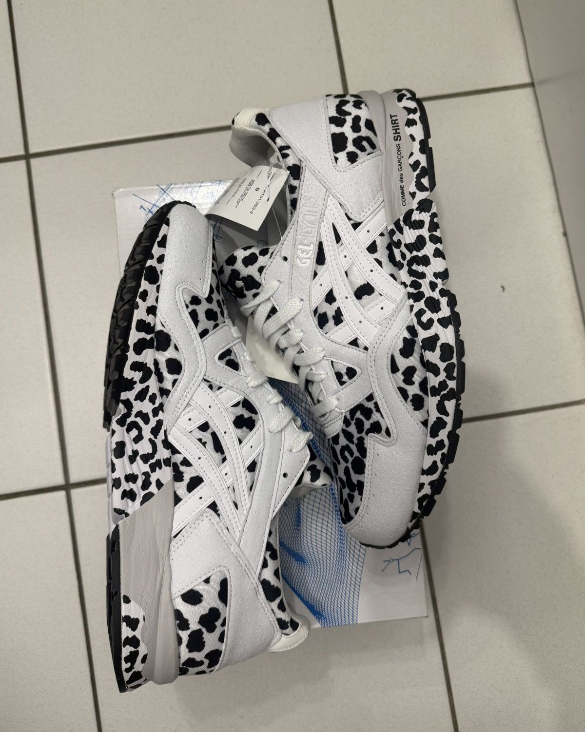 Asics × Comme des Garcons Comme des Garçons SHIRT x ASICS Gel Lyte 5 White Leopard Size US 9 / EU 42 - 5 Thumbnail