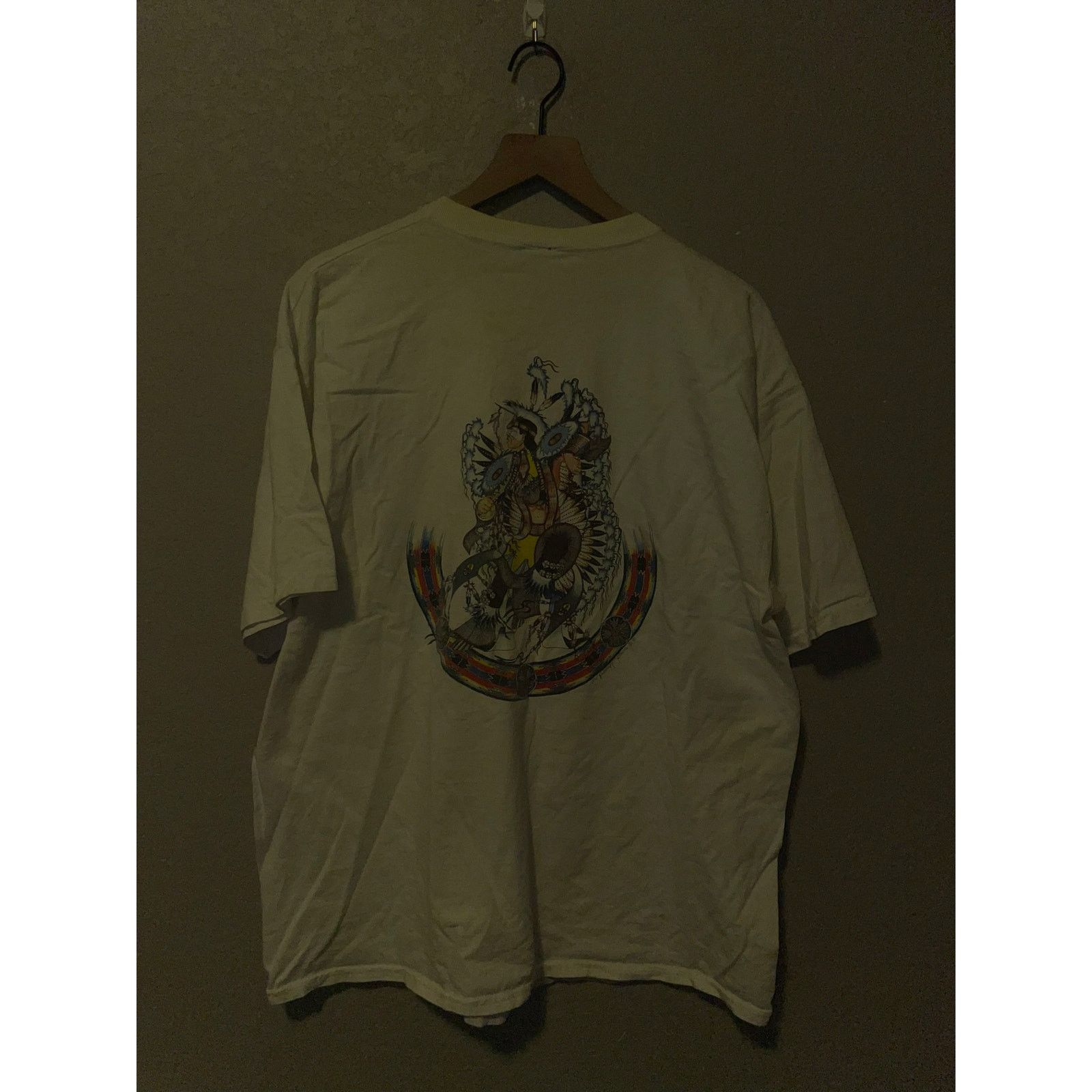 Fruit Of The Loom Vintage Native American Shirt Art Red Earth II Tee 90s XL Size US XL / EU 56 / 4 - 6 Thumbnail