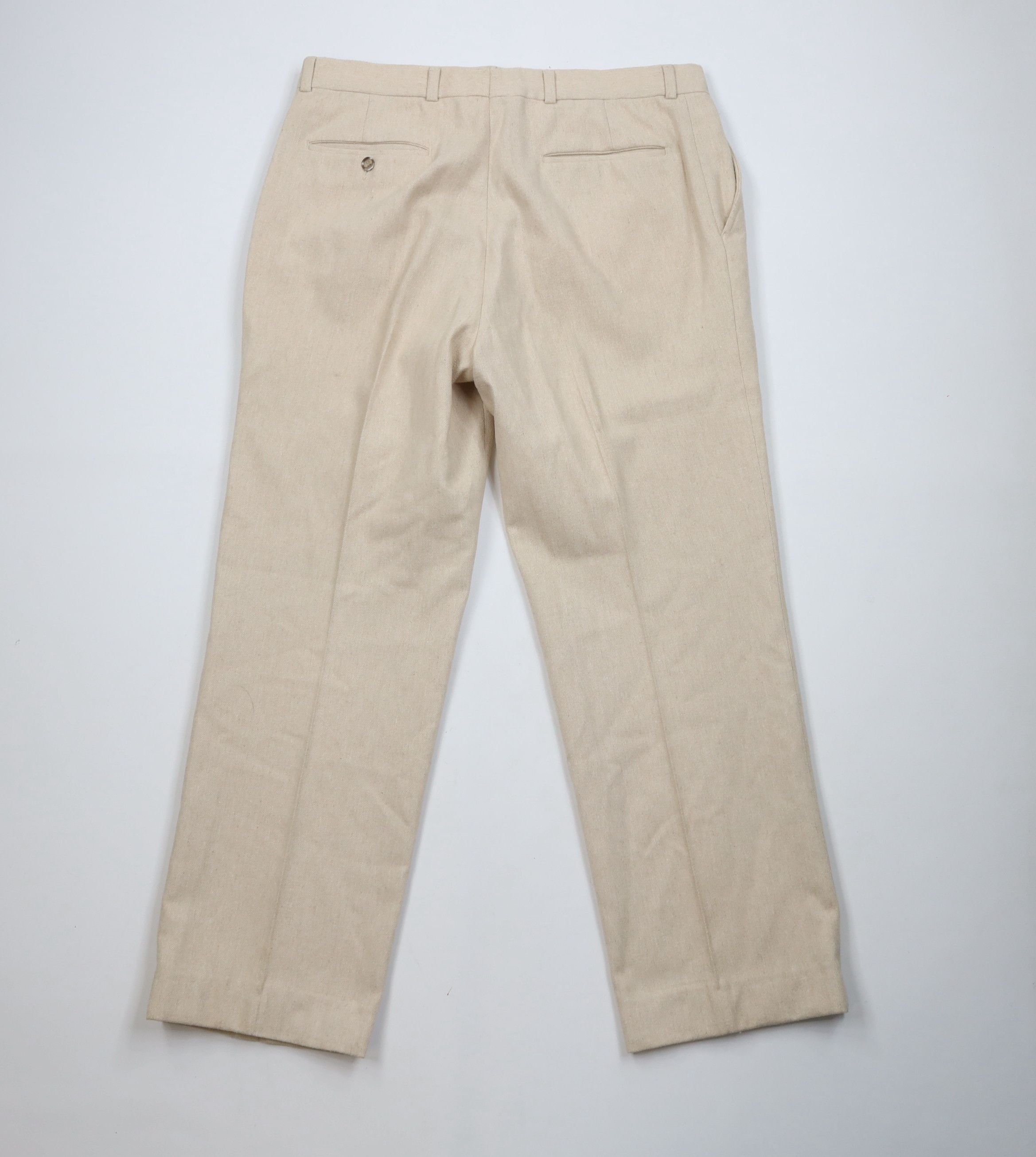 Vintage Vintage 60s Streetwear Wool Tweed Wide Leg Chino Pants USA Size US 34 / EU 50 - 11 Thumbnail