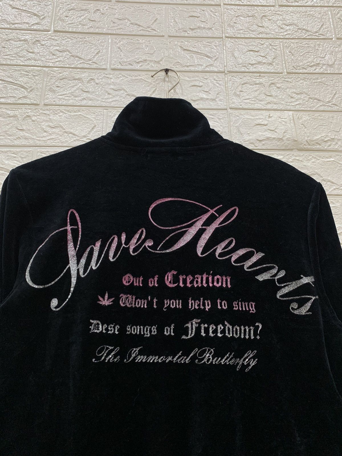 If Six Was Nine 2000s Macalester poem velvet tracktop japanese jacket Size US M / EU 48-50 / 2 - 4 Thumbnail