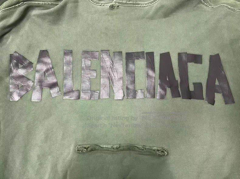 Balenciaga Balenciaga Logo Letter Printed Hoodie Size US M / EU 48-50 / 2 - 3 Thumbnail