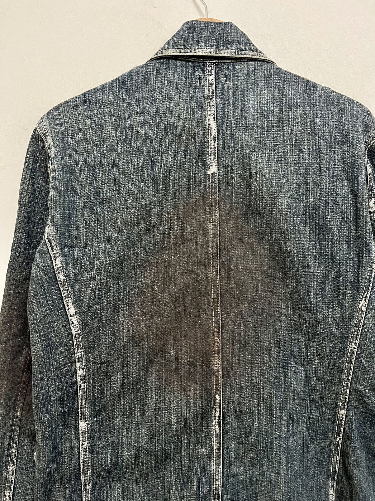 14th Addiction × If Six Was Nine × Japanese Brand Vintage Impulse Pleasure Funny Devil Skull Denim Jacket Size US M / EU 48-50 / 2 - 12 Thumbnail