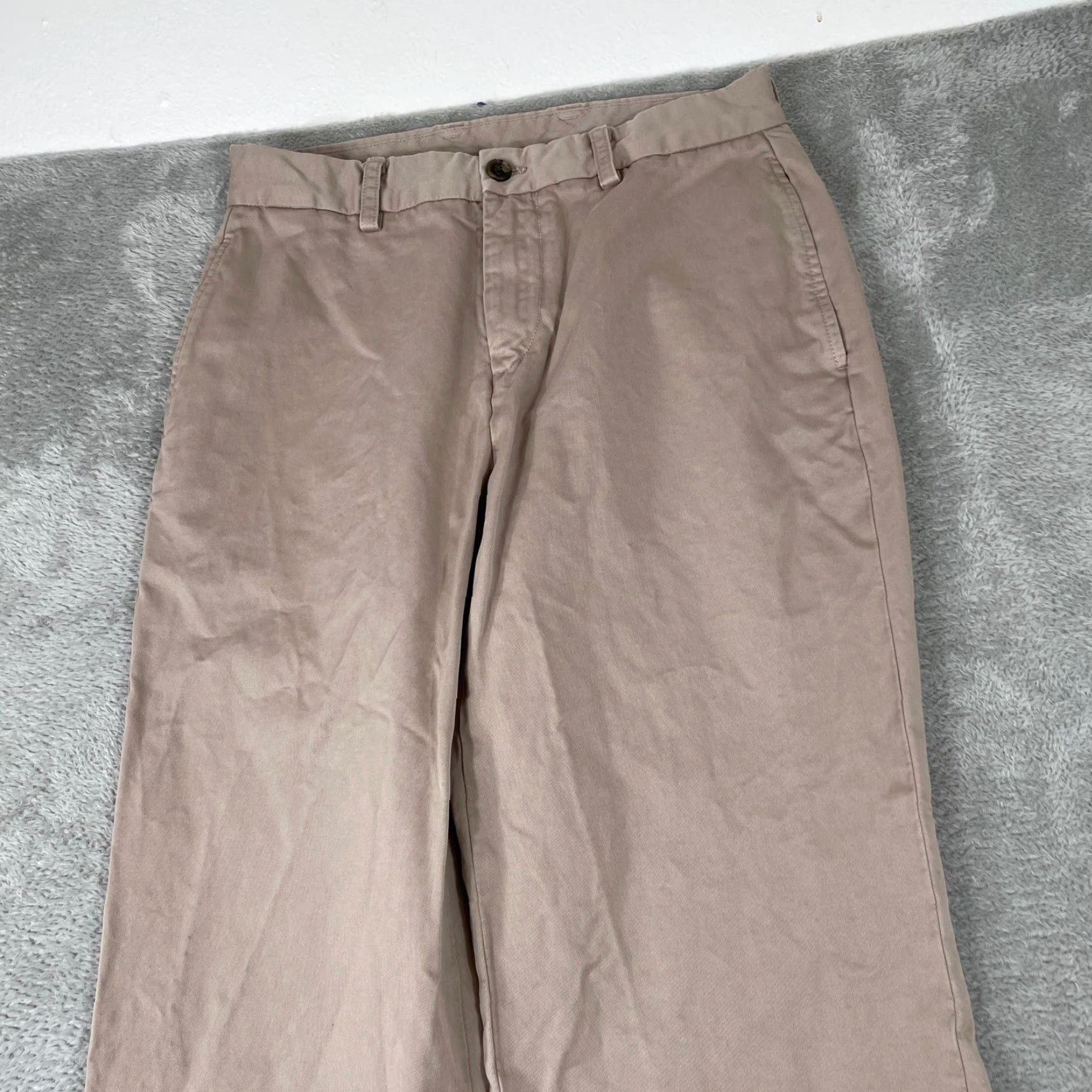 Brooks Brothers Brooks Brothers Chino Pants Mens 32x30 Khaki Cotton Twill Beige Solid Classic Fit Workwear Casual Business Pants Mens Size US 30 / EU 46 - 2 Thumbnail