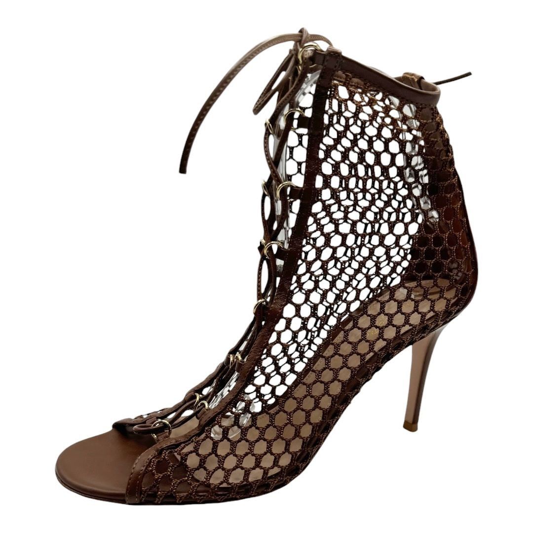 Gianvito Rossi Gianvito Rossi Cage Mesh Booties Size US 8.5 / IT 38.5 - 4 Thumbnail