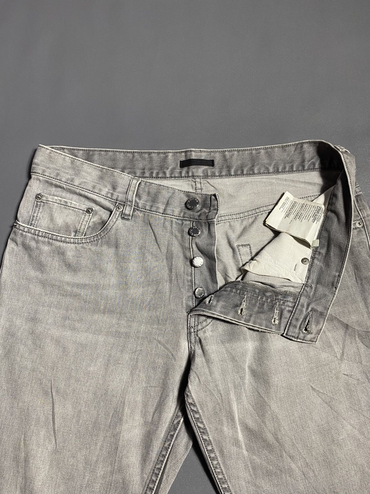 Prada Prada Washed Grey Classic Fit Jeans Size US 32 / EU 48 - 2 Thumbnail
