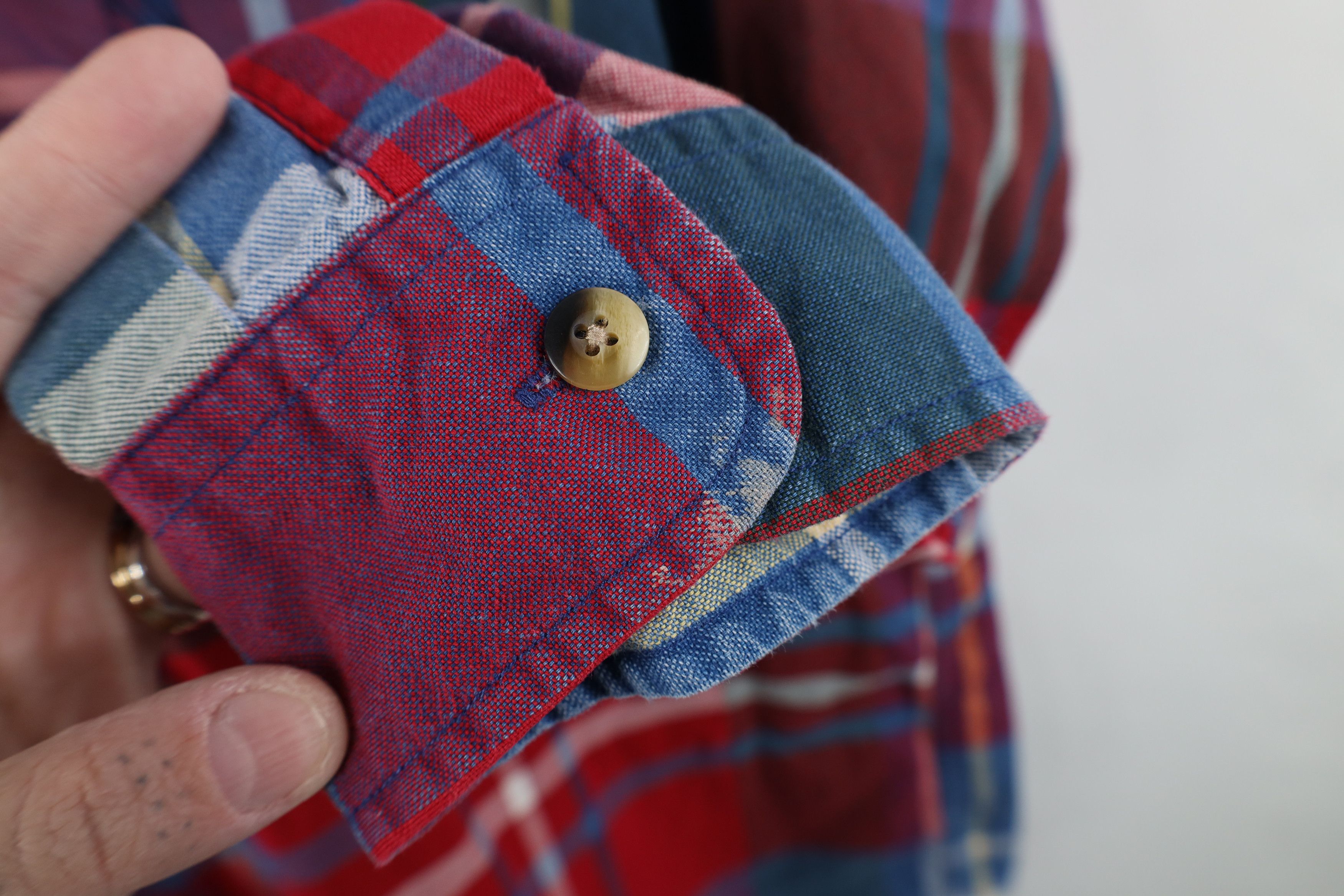 Nautica Vintage 90s Nautica Collar Button Down Shirt Plaid Cotton Size US L / EU 52-54 / 3 - 8 Thumbnail