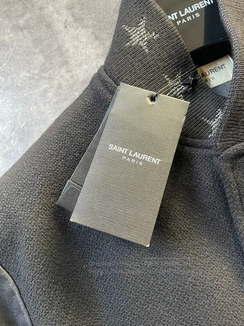 Saint Laurent Paris Saint Laurent Paris Black leather star sequin woolen baseb Size US M / EU 48-50 / 2 - 5 Thumbnail