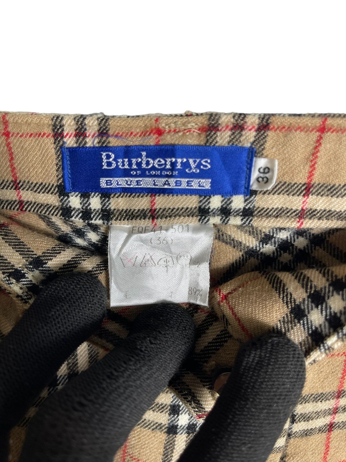 Burberry × Burberry Prorsum × Vintage Vintage Burberry Blue label nova check pants Size 26" / US 2 / IT 38 - 6 Thumbnail