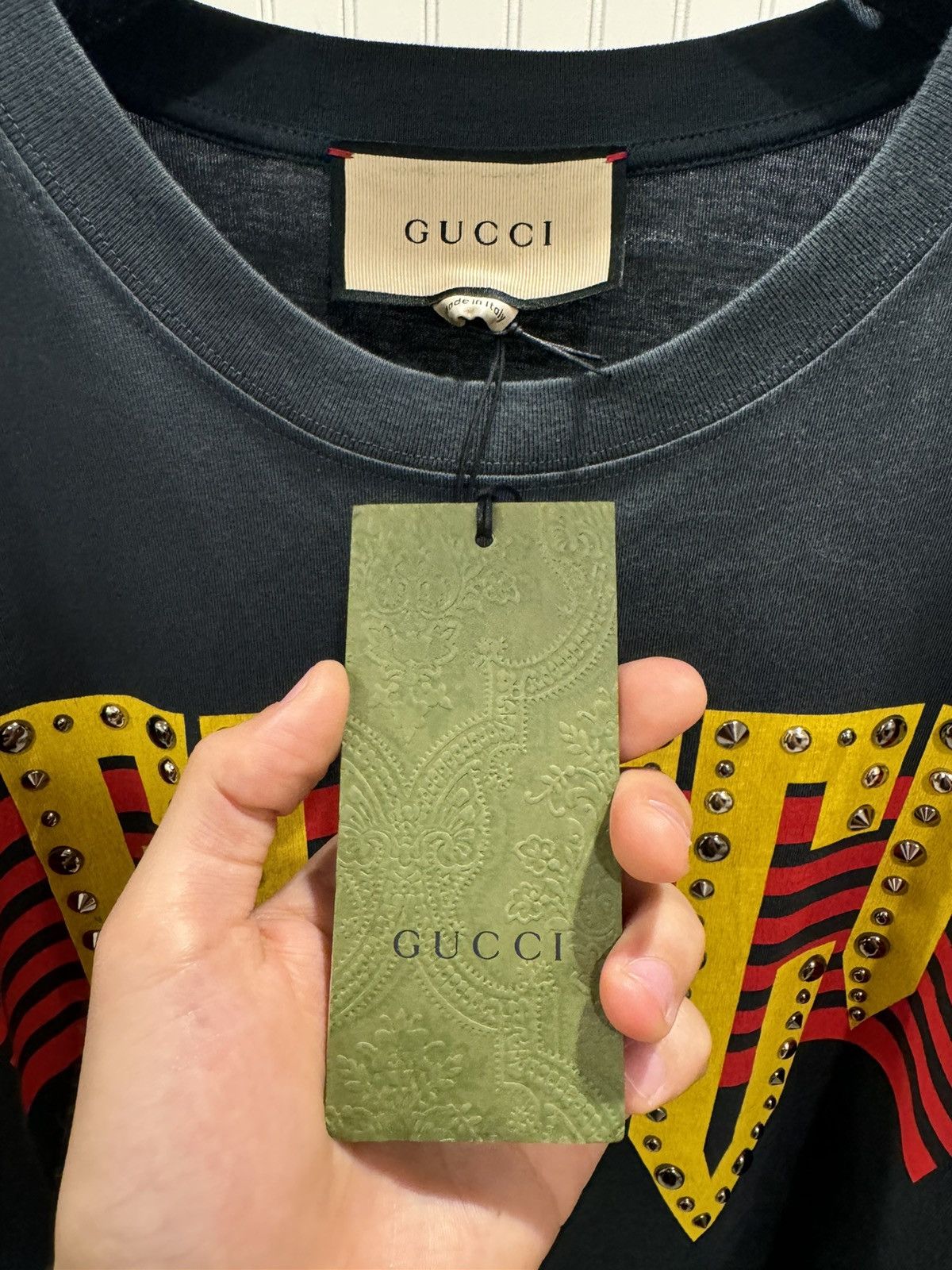 Gucci Gucci Studded Rock Tee Size US S / EU 44-46 / 1 - 10 Thumbnail