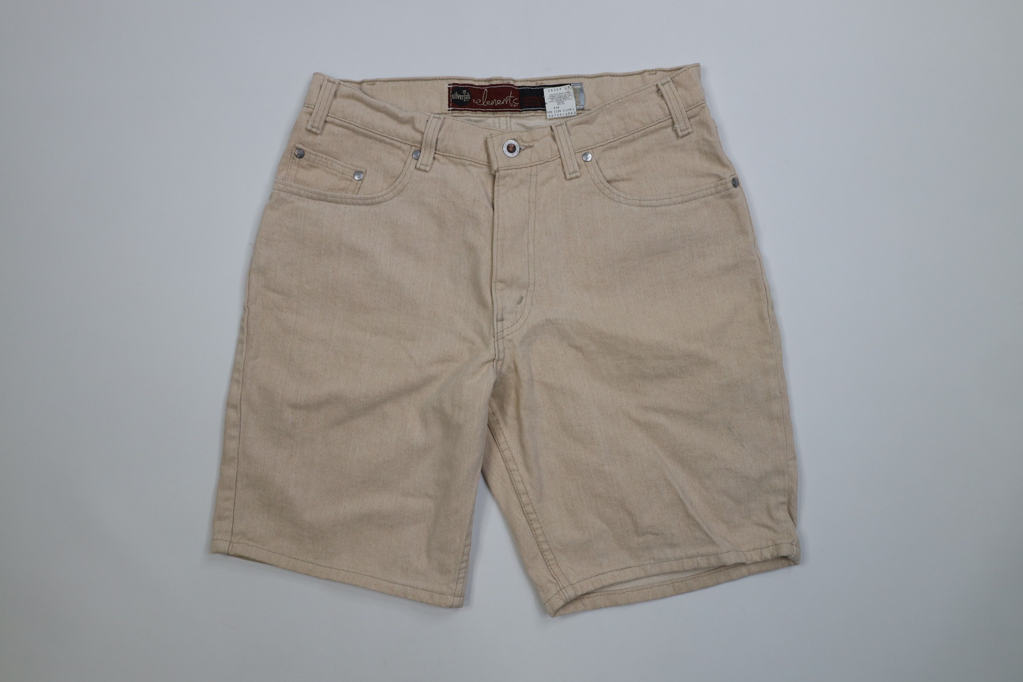 Levi's Vintage 90s Levis Silvertab Elements Stonewash Denim Shorts Size US 32 / EU 48 - 1 Thumbnail