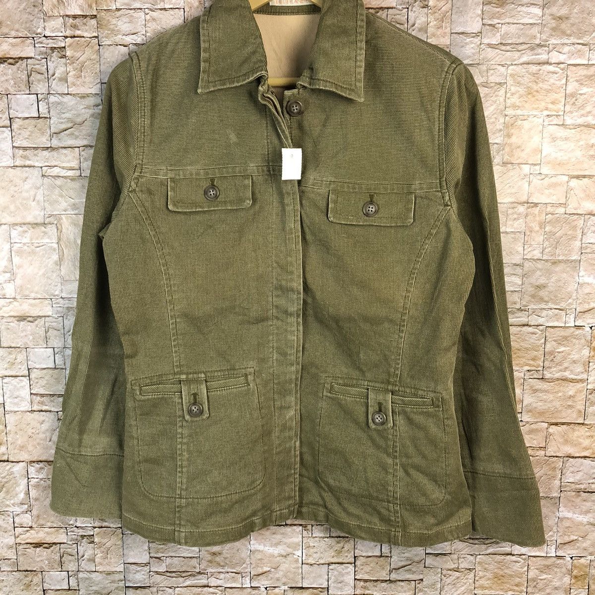 Japanese Brand Elle Plante Green jaket #A824 Size S / US 4 / IT 40 - 3 Thumbnail