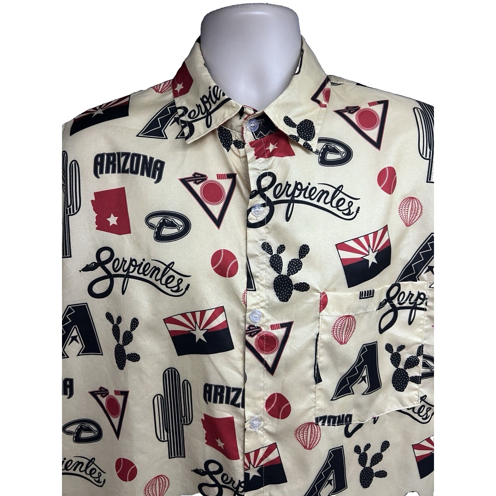 Other Arizona Diamondbacks MLB Baseball Hawaiian Button Up Shirt L Size US L / EU 52-54 / 3 - 4 Thumbnail