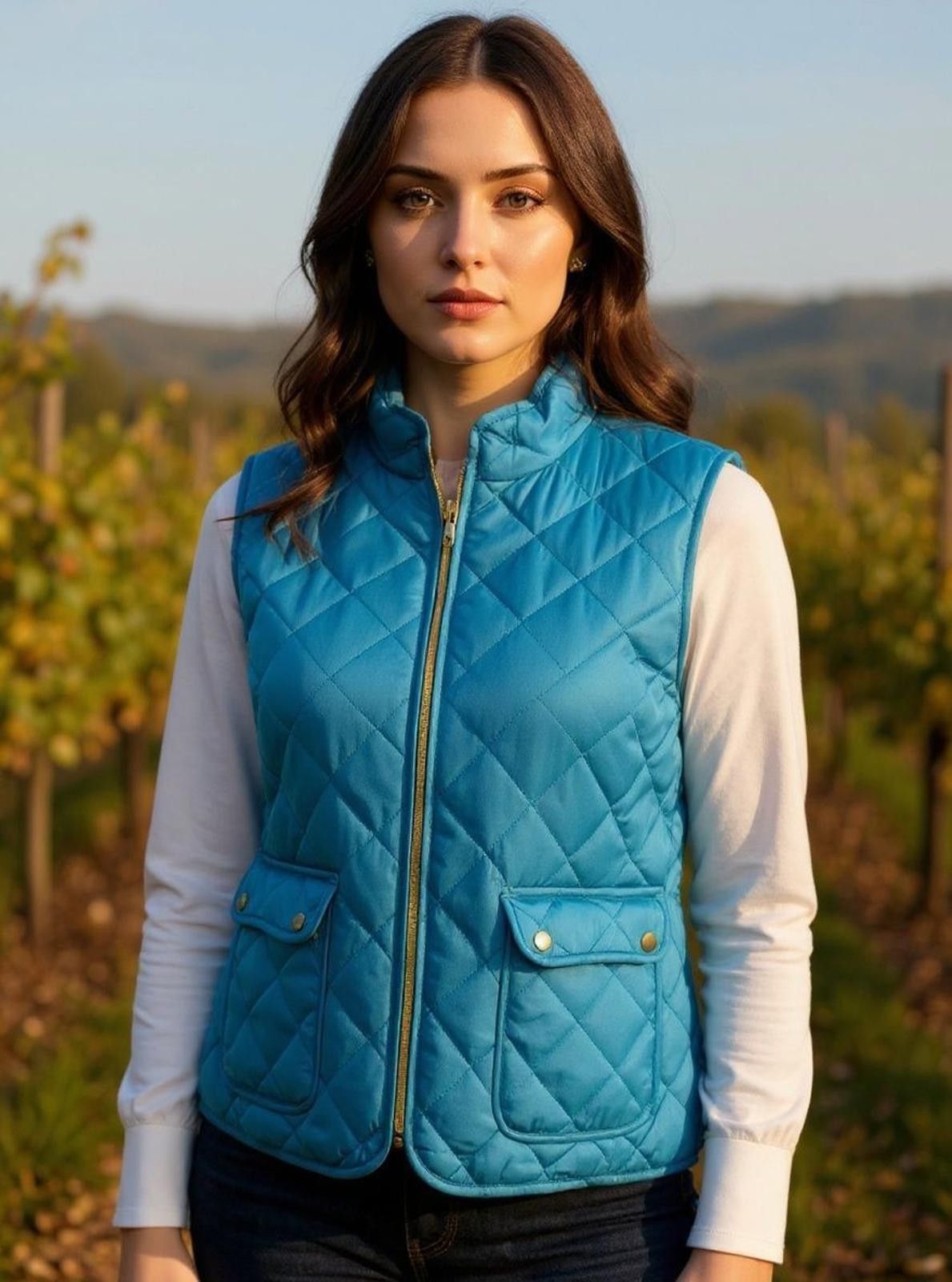 St. Johns Bay St. John's Bay Quilted Women's Vest w/Front Pockets & Zipper Size XL / US 12-14 / IT 48-50 - 2 Thumbnail