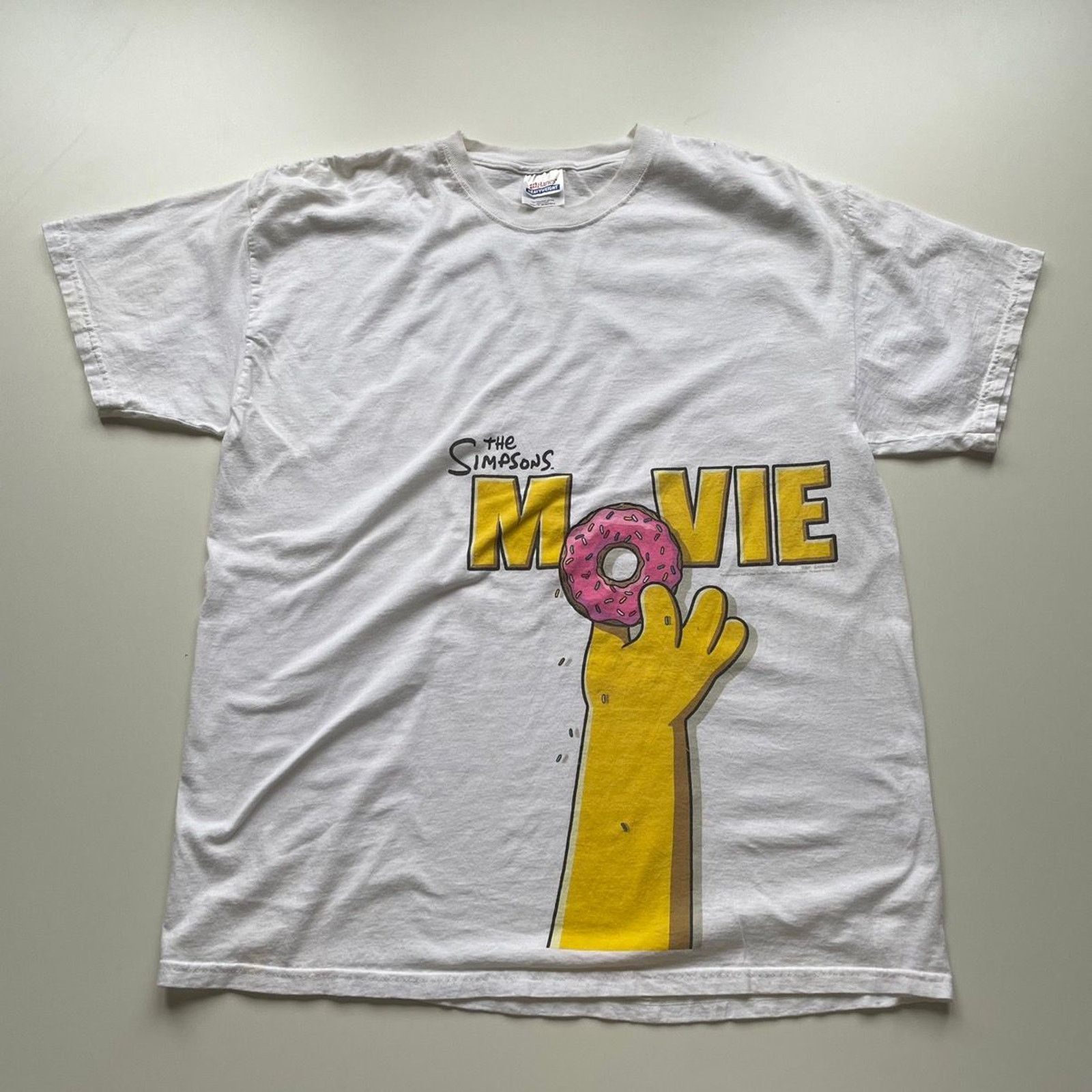 The Simpsons Vintage Y2K The Simpsons Movie Promo T Shirt XL White Rare Size US XL / EU 56 / 4 - 1 Thumbnail
