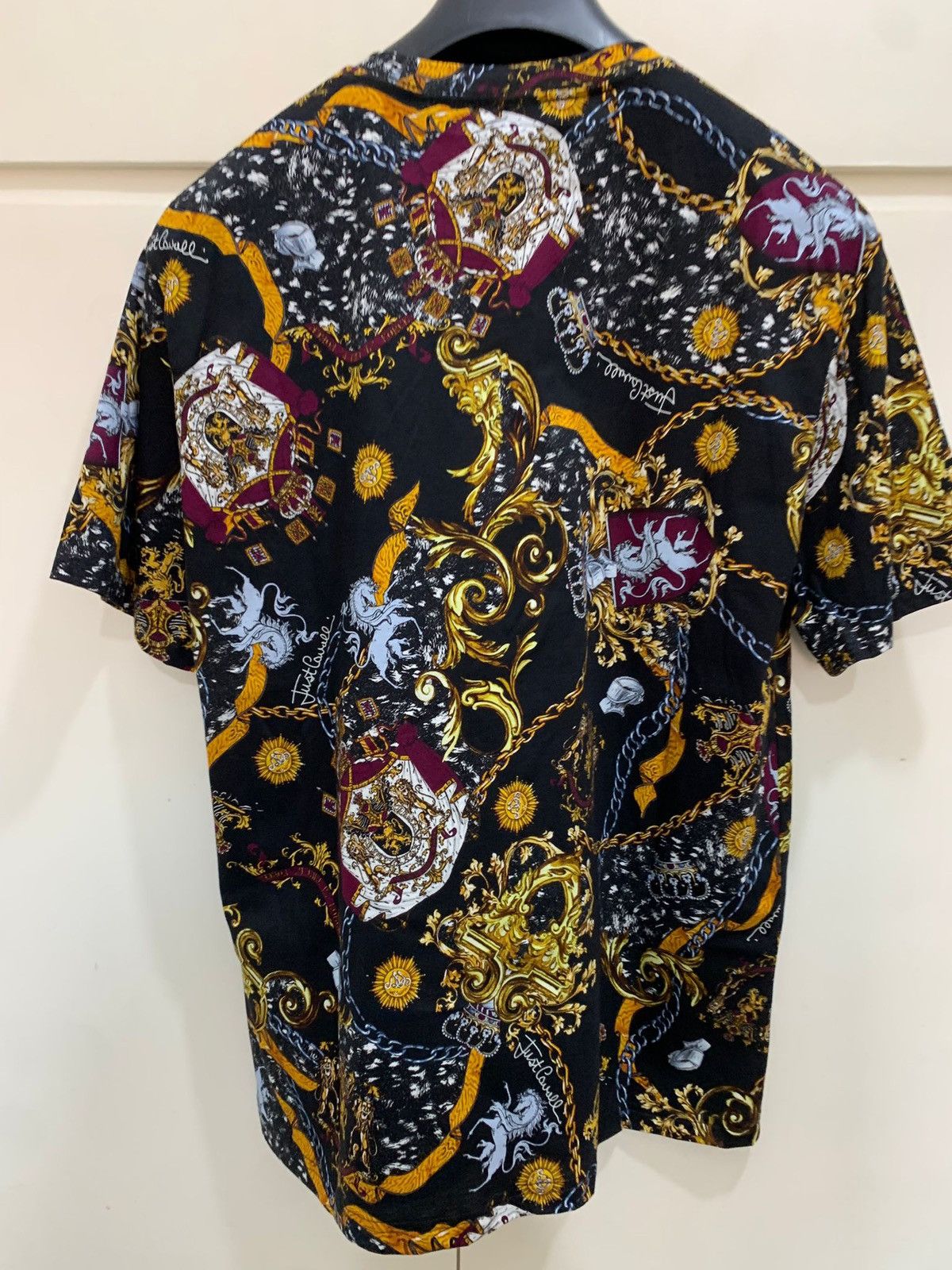 Just Cavalli Jersey Print T-shirt Iconic Shields Just Cavalli size S, new Size US S / EU 44-46 / 1 - 12 Thumbnail